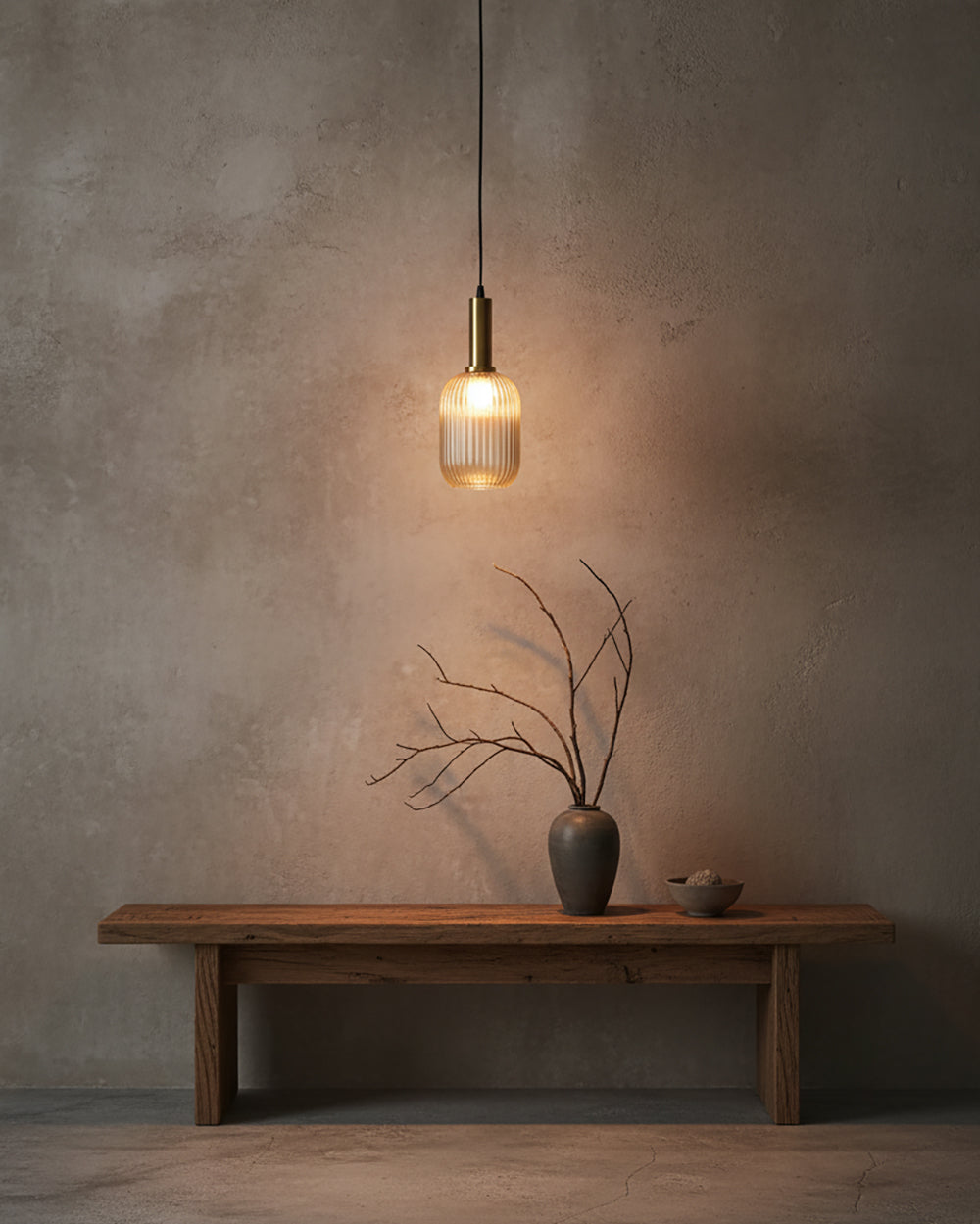 Lampa wisząca ryflowana Elma