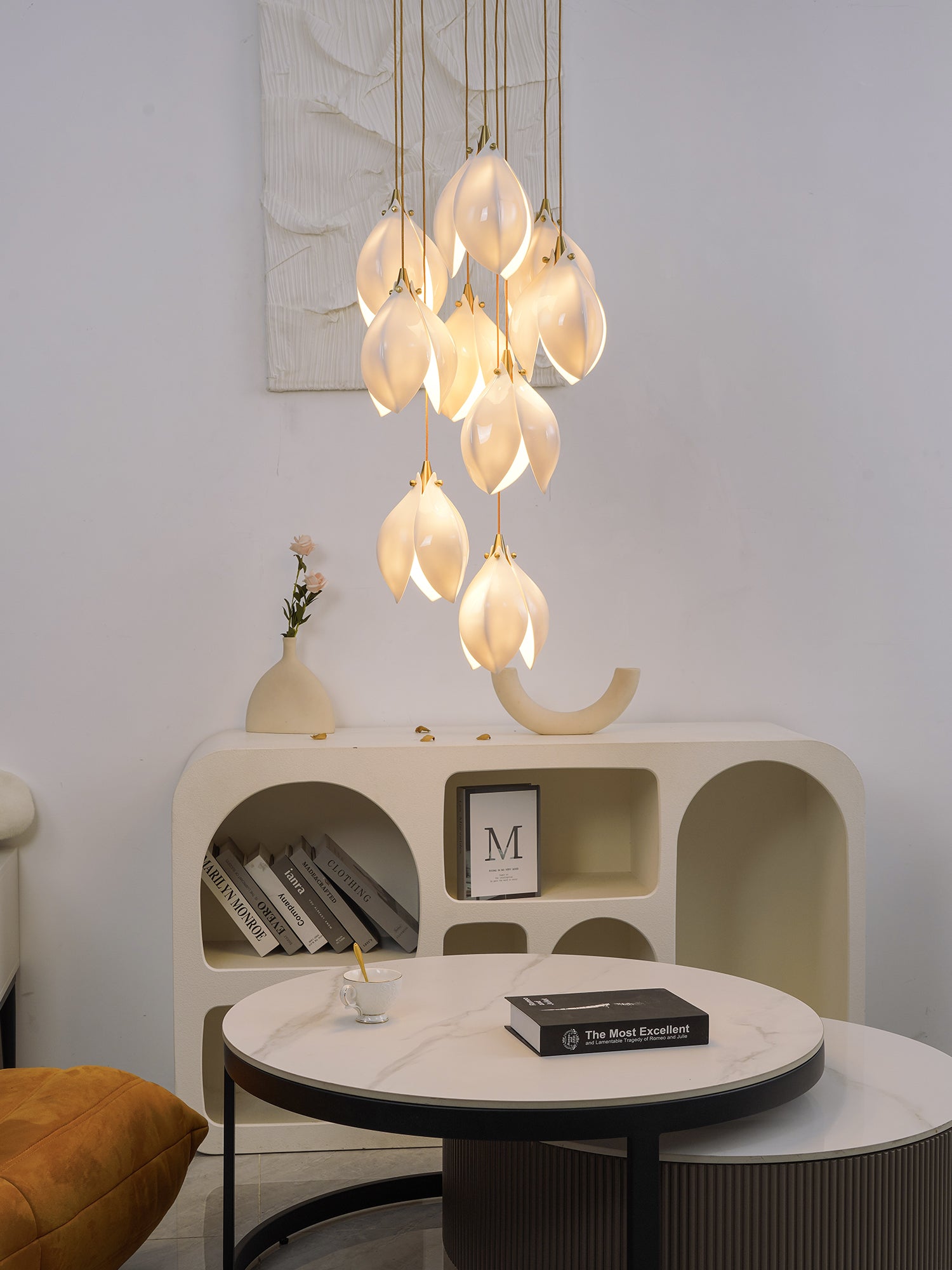 Lampa wisząca kwiatowa Jarel