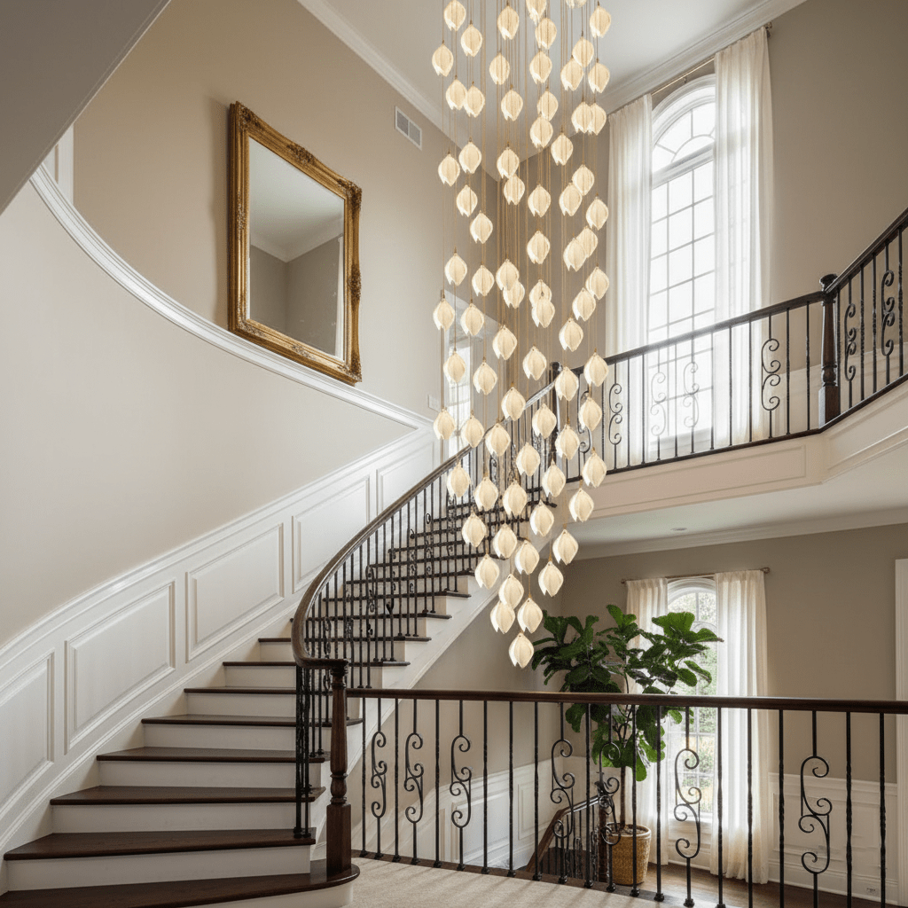 Lampa wisząca kwiatowa Jarel