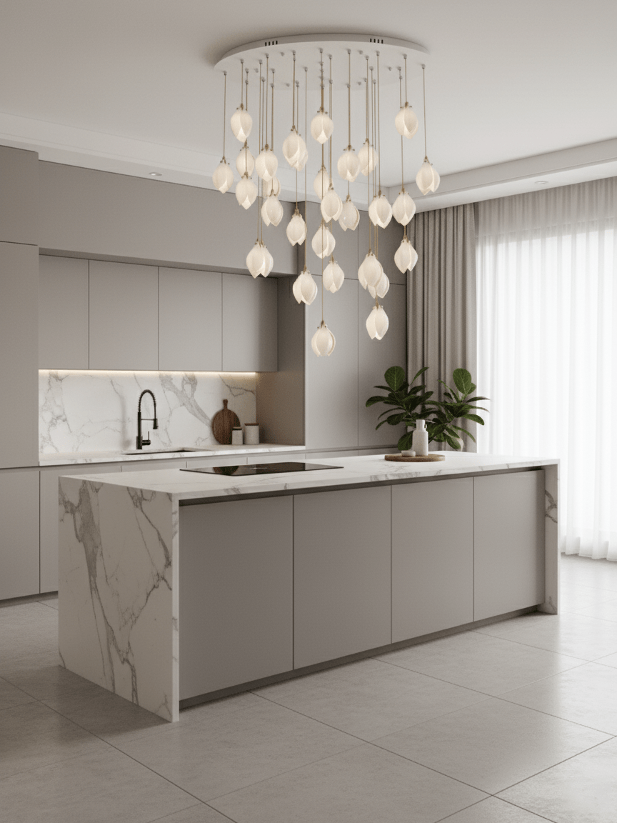 Lampa wisząca kwiatowa Jarel