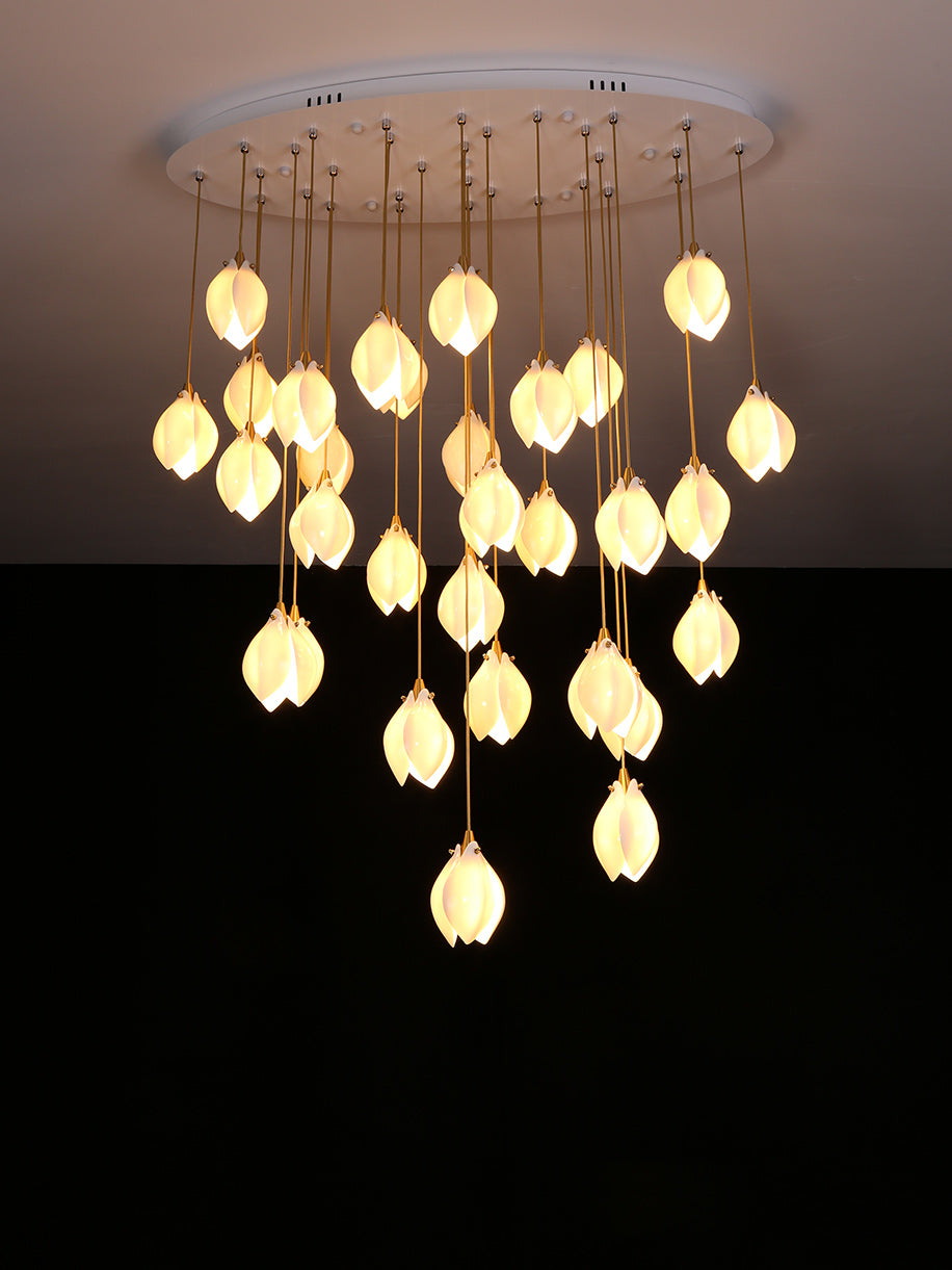 Lampa wisząca kwiatowa Jarel