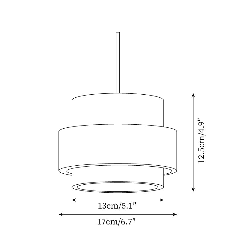 Lampa wisząca tubowa Dommila