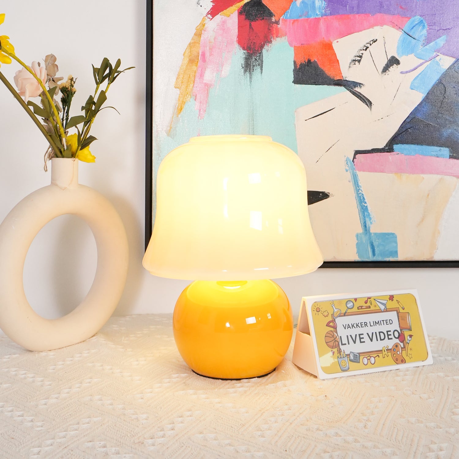 Lampa stołowa grzybkowa Ludra