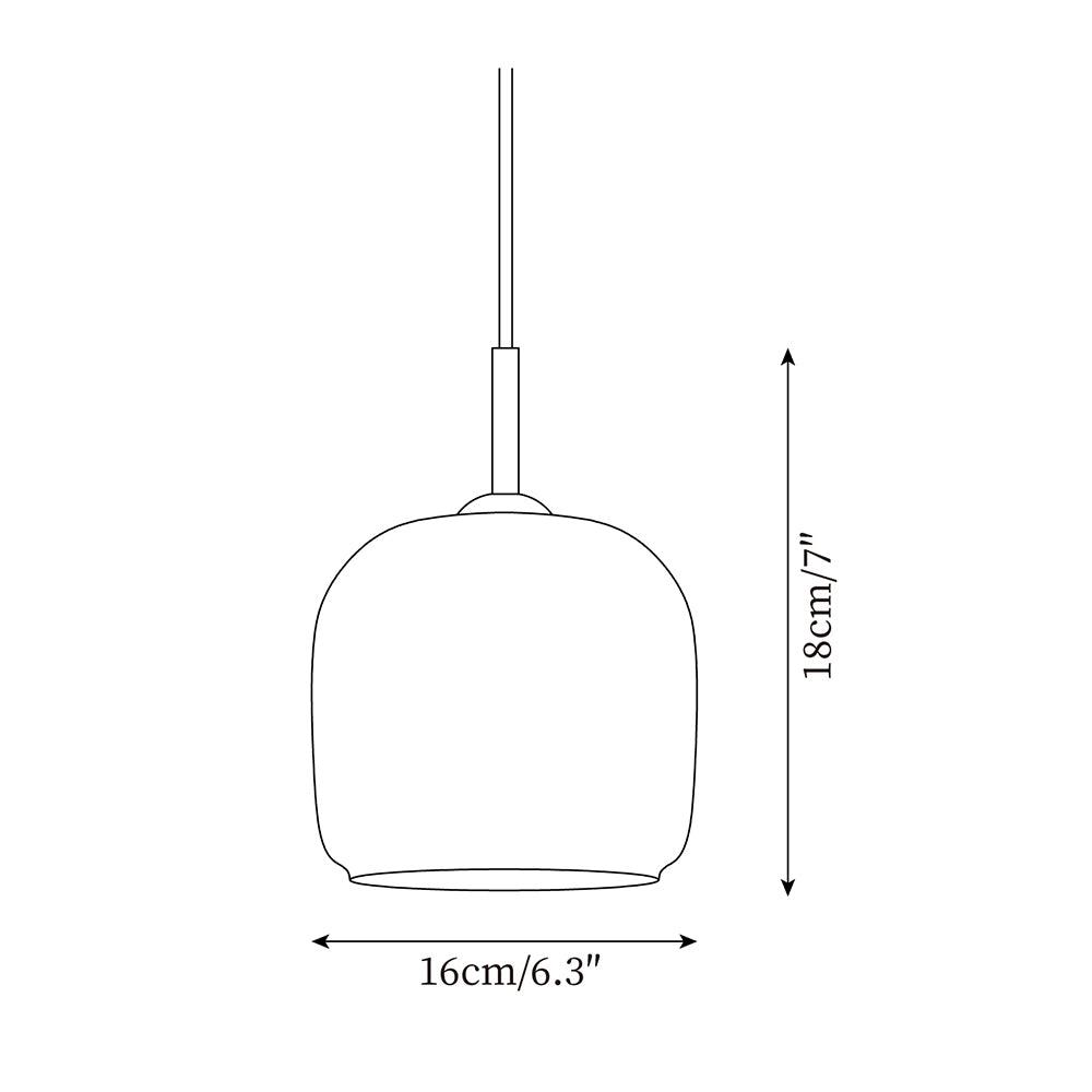 Lampa wisząca kulista Barela