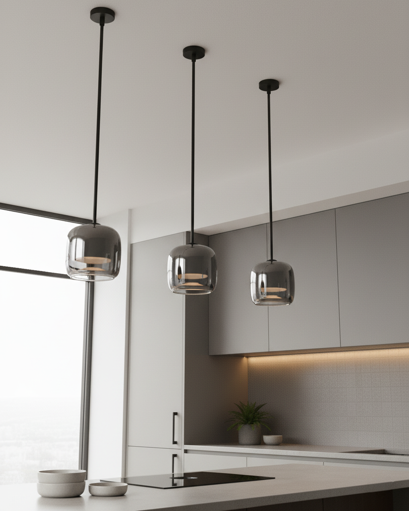 Lampa wisząca kulista Barela