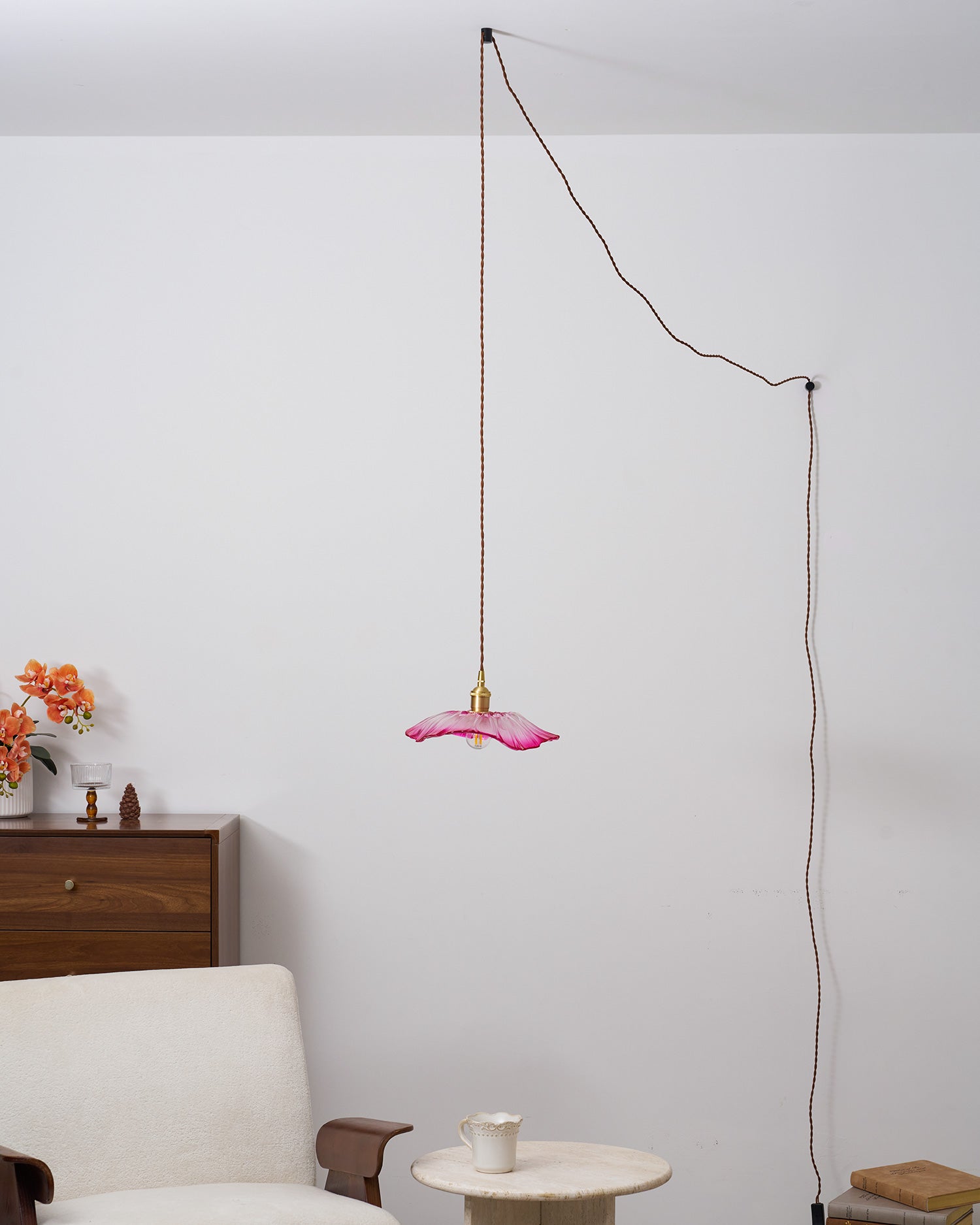 Lampa wisząca kwiatowa Noru