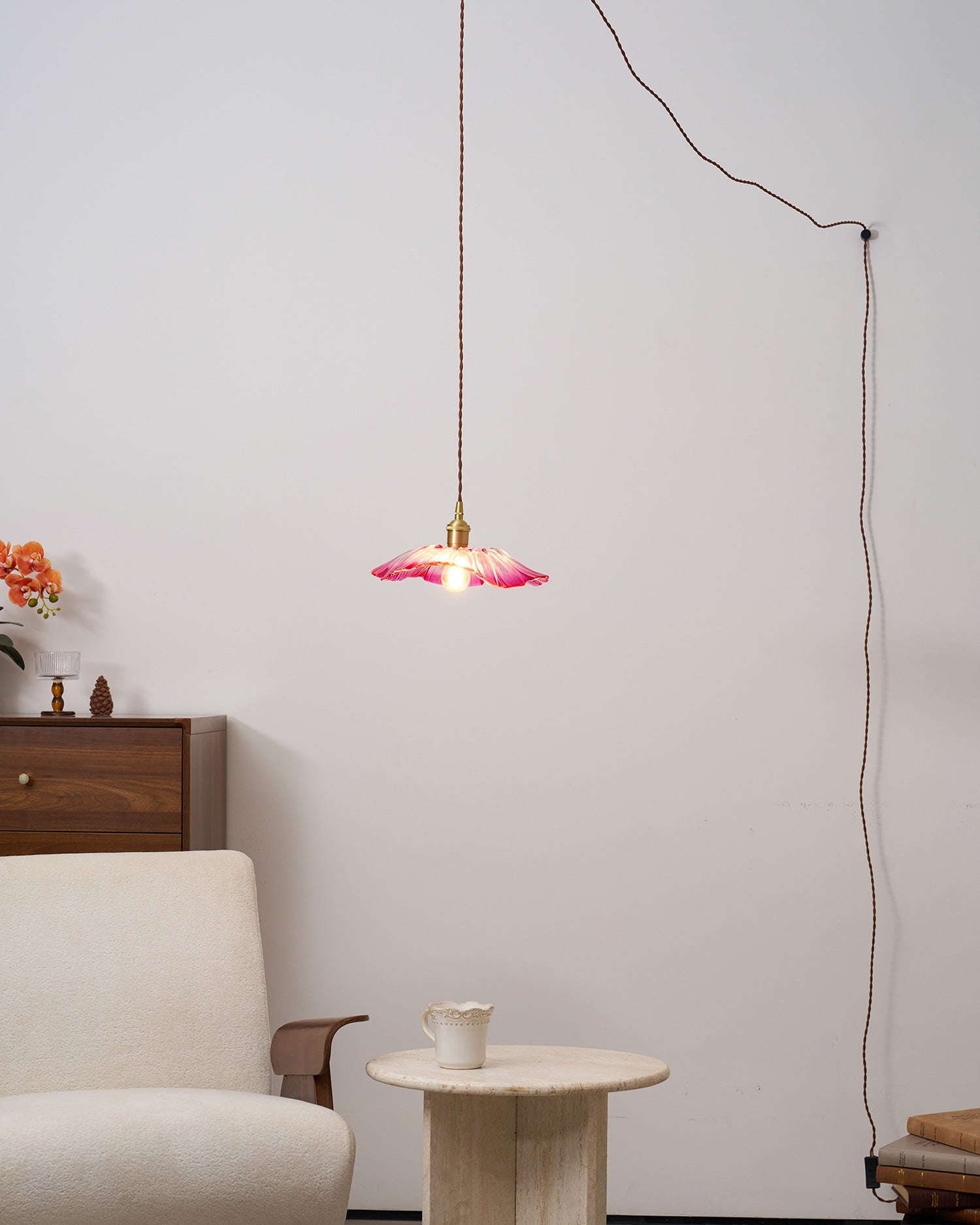 Lampa wisząca kwiatowa Noru