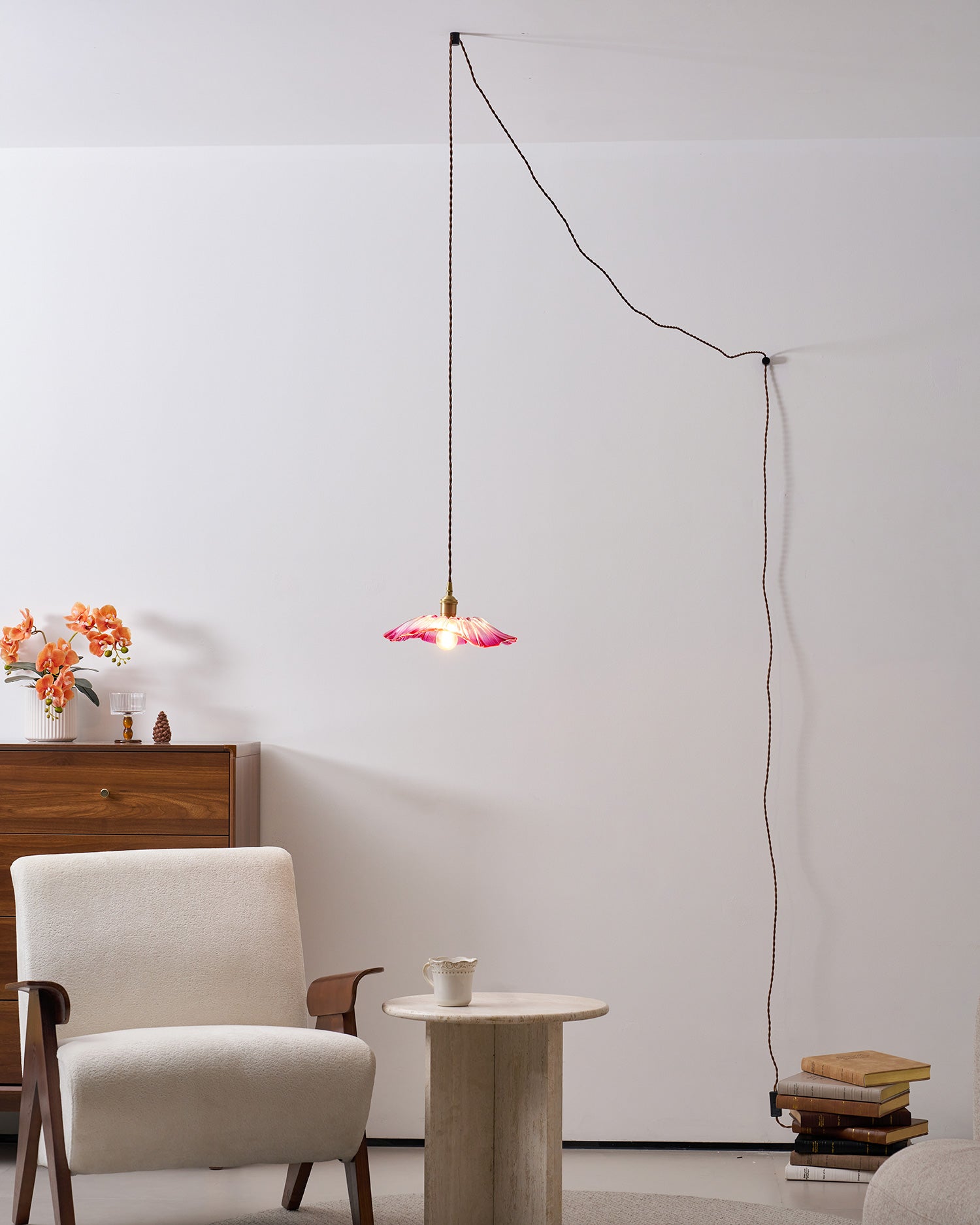 Lampa wisząca kwiatowa Noru