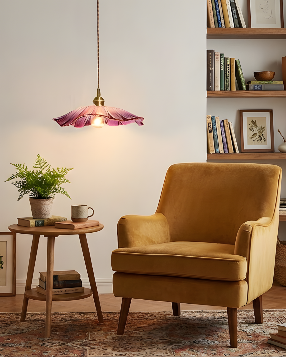 Lampa wisząca kwiatowa Noru