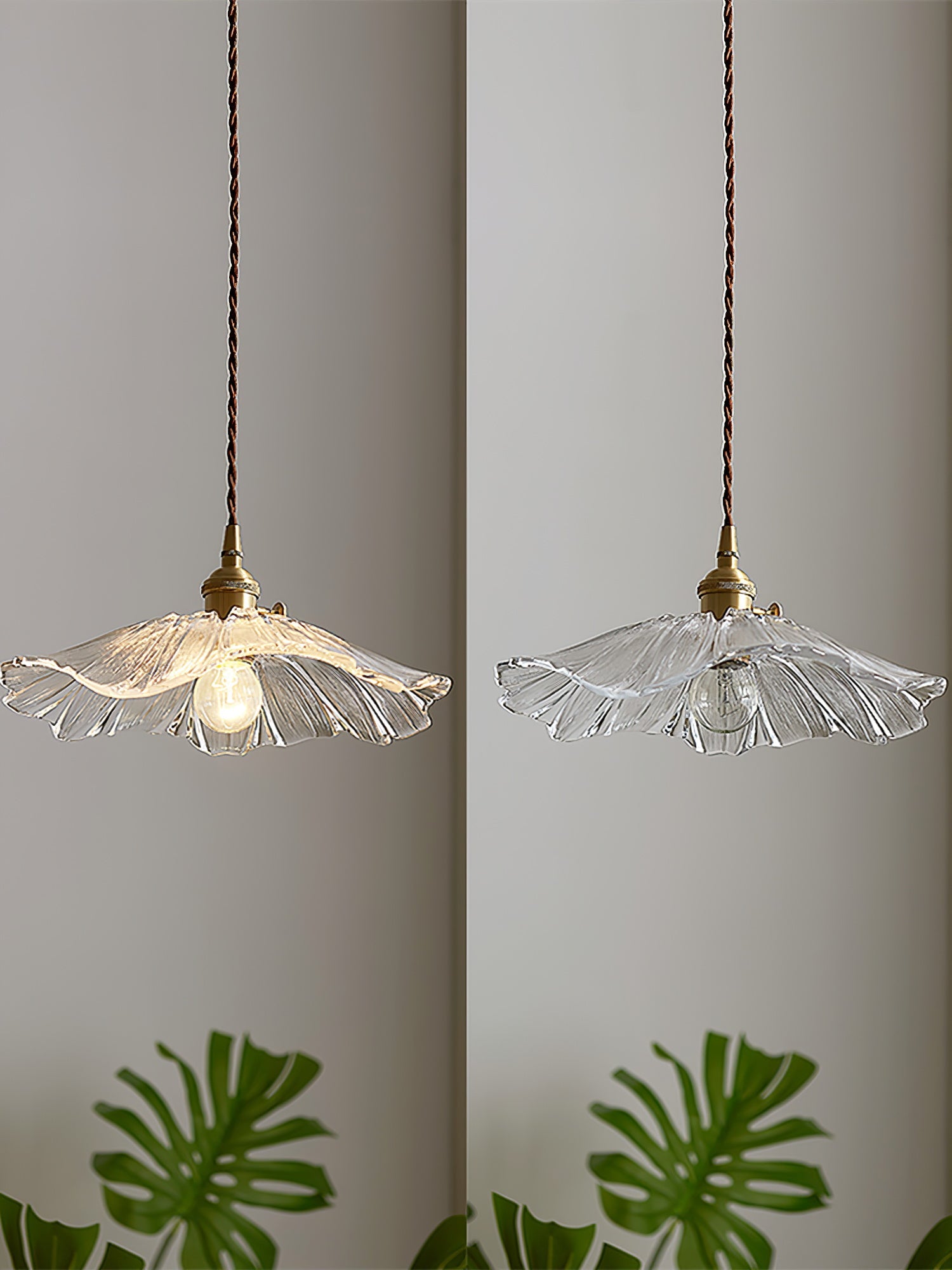 Lampa wisząca kwiatowa Noru