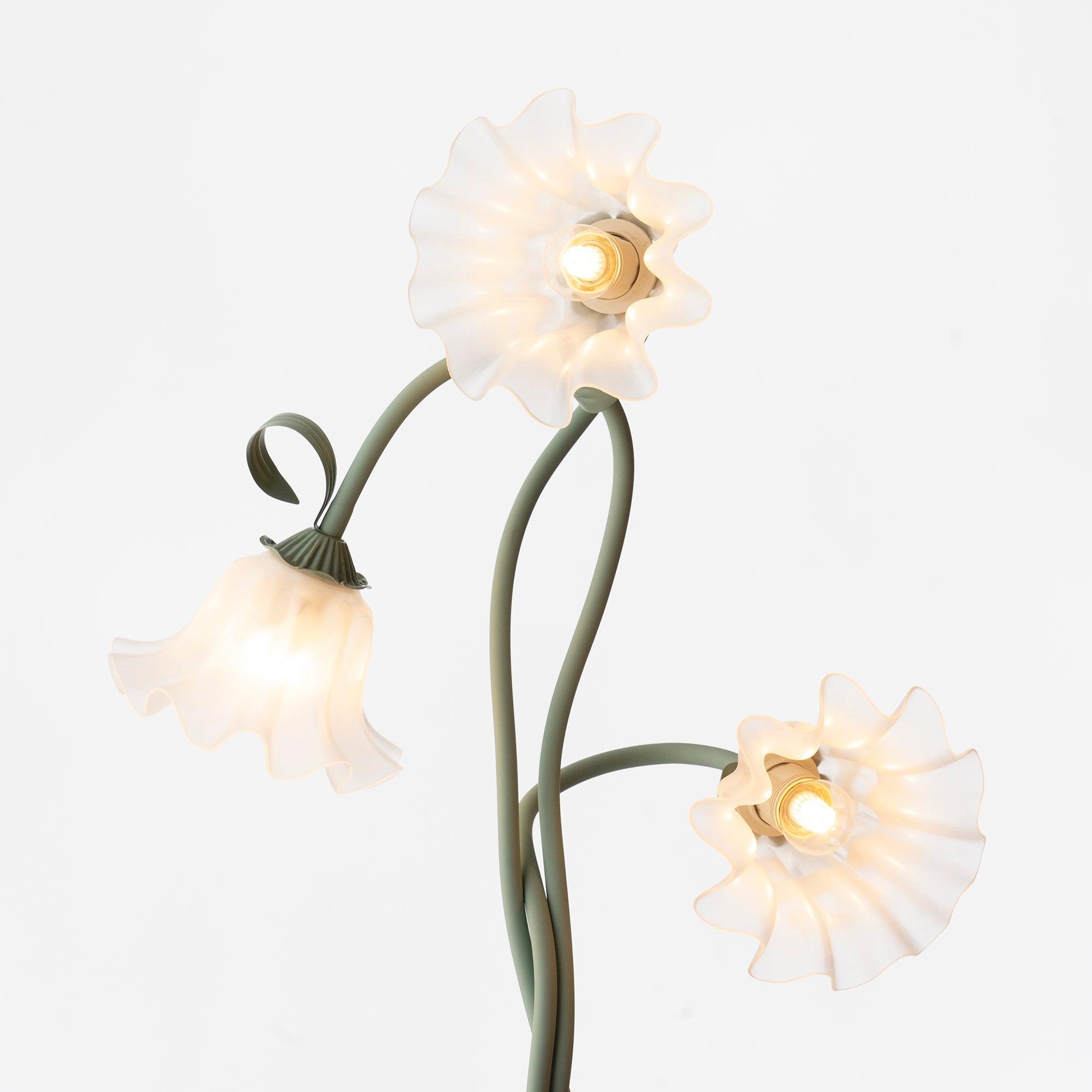 Lampa podłogowa kwiatowa Solmion