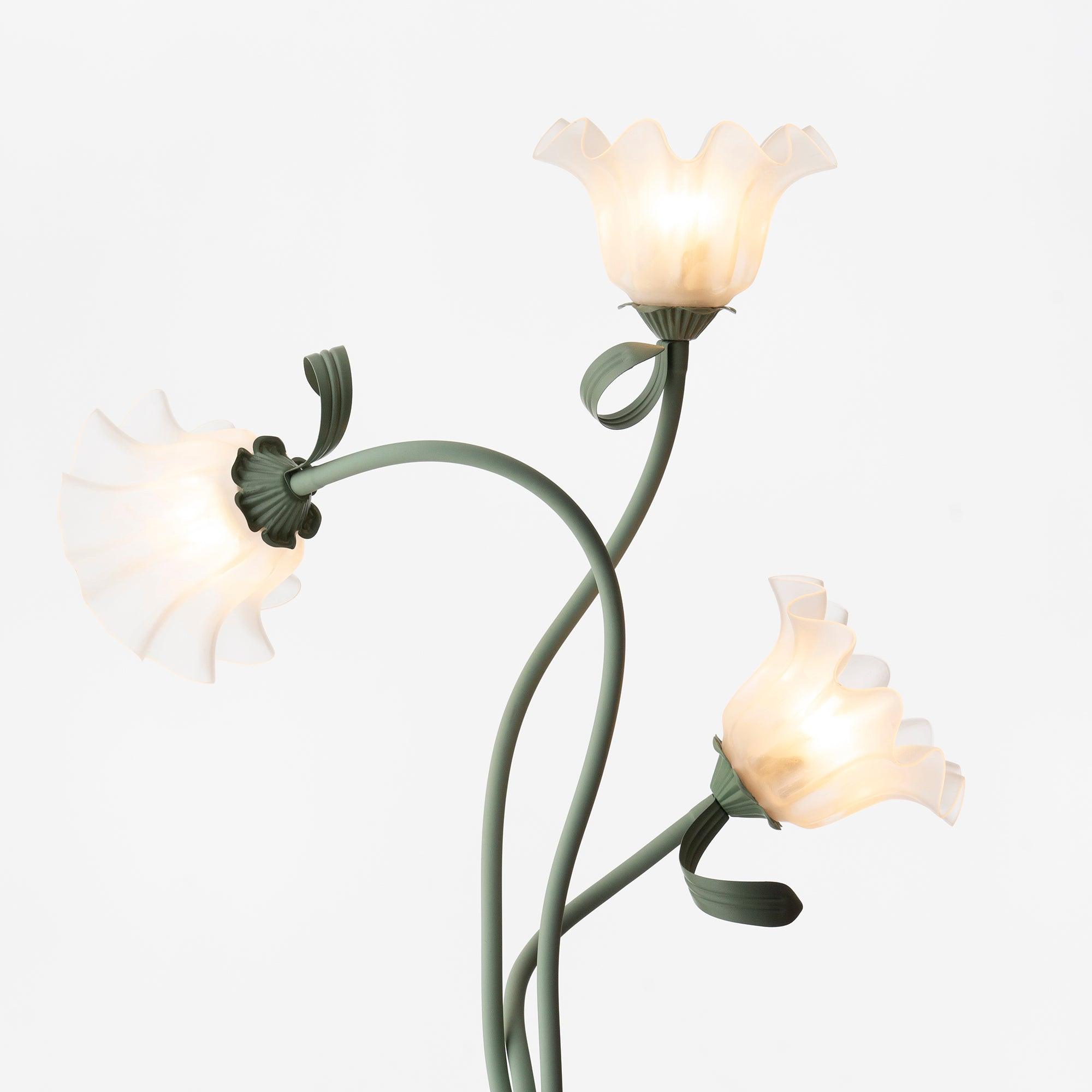 Lampa podłogowa kwiatowa Solmion
