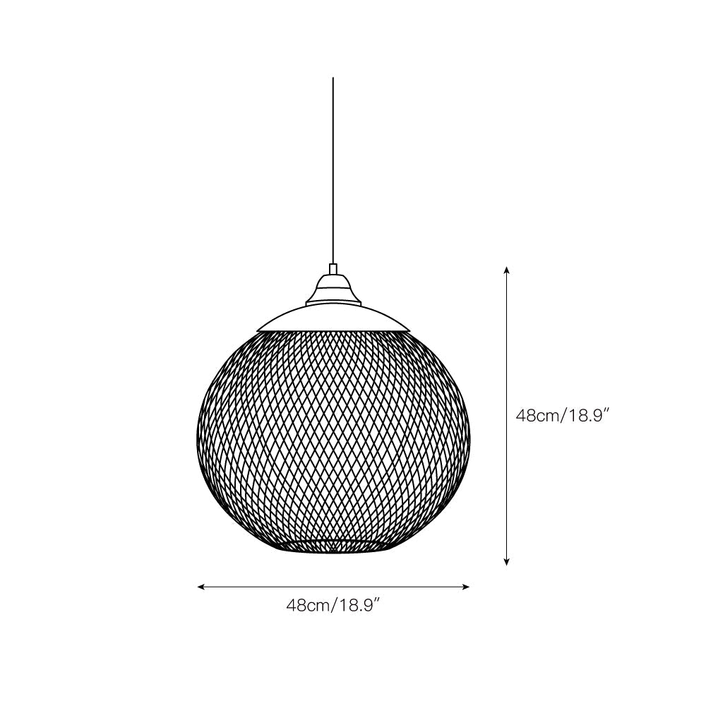 Lampa wisząca kulista Radenok