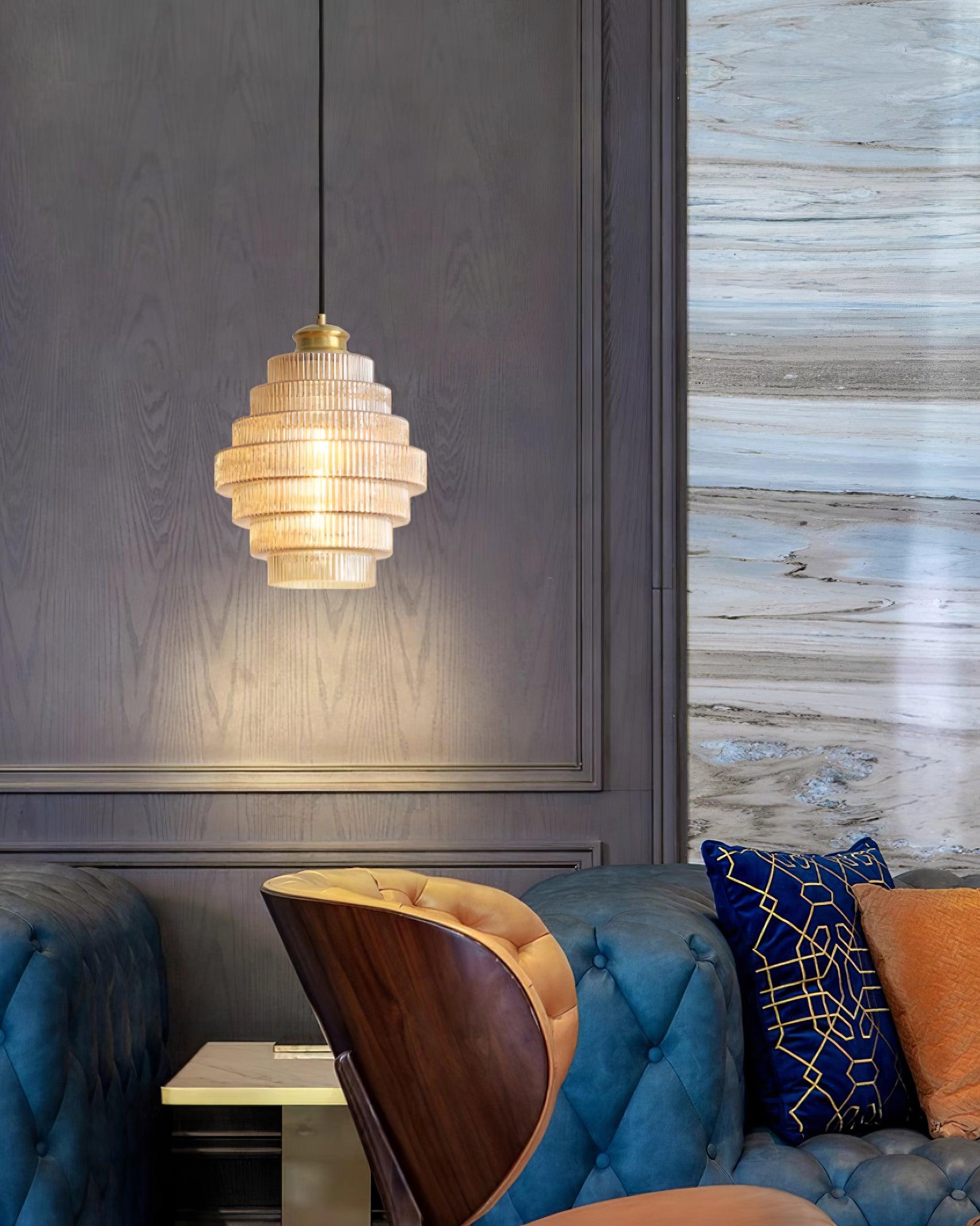 Lampa wisząca ryflowana Viken