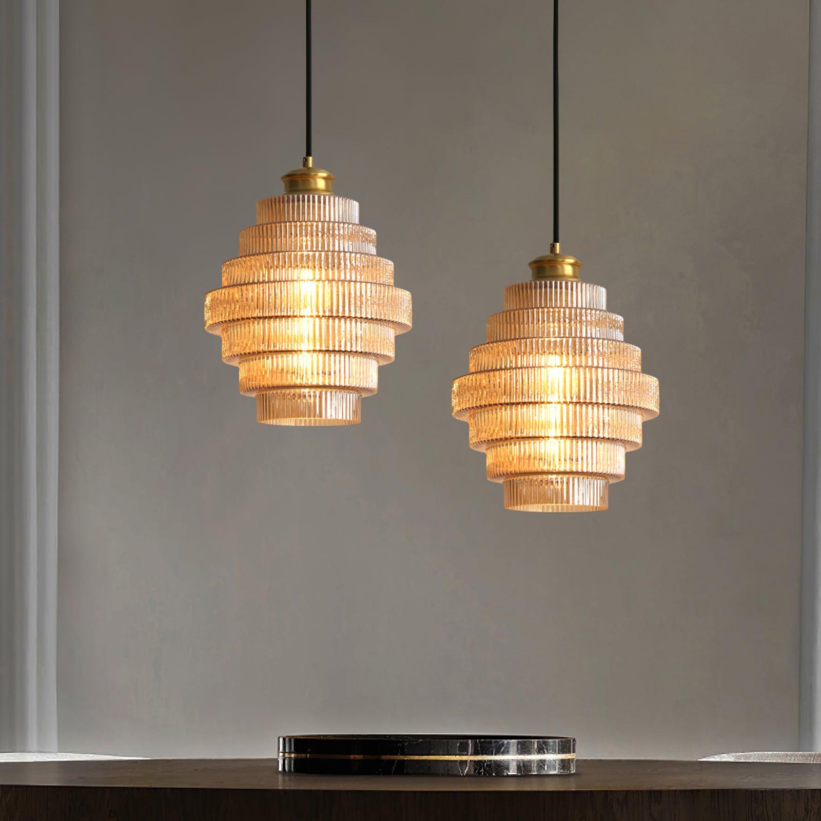 Lampa wisząca ryflowana Viken