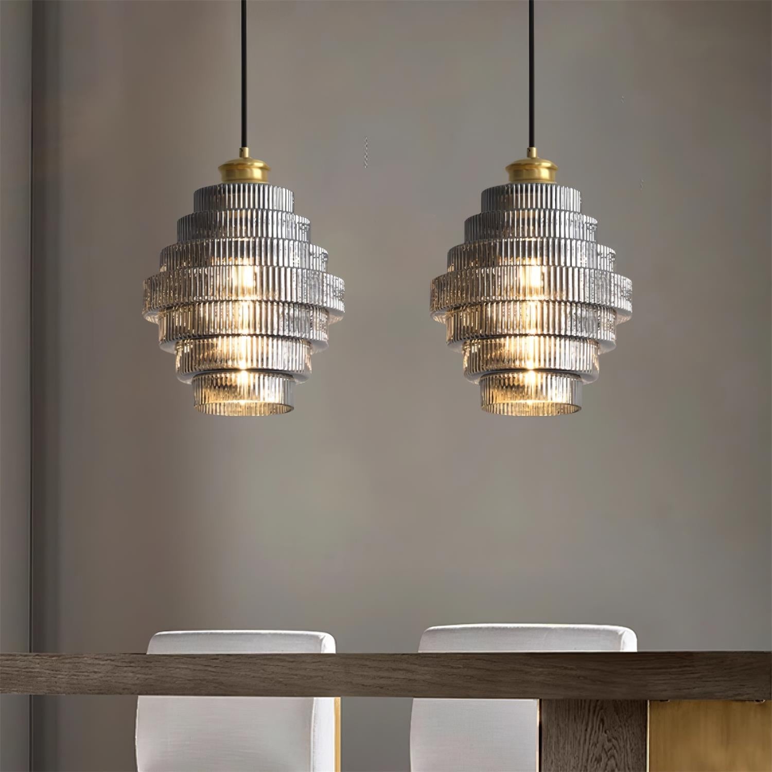 Lampa wisząca ryflowana Velva