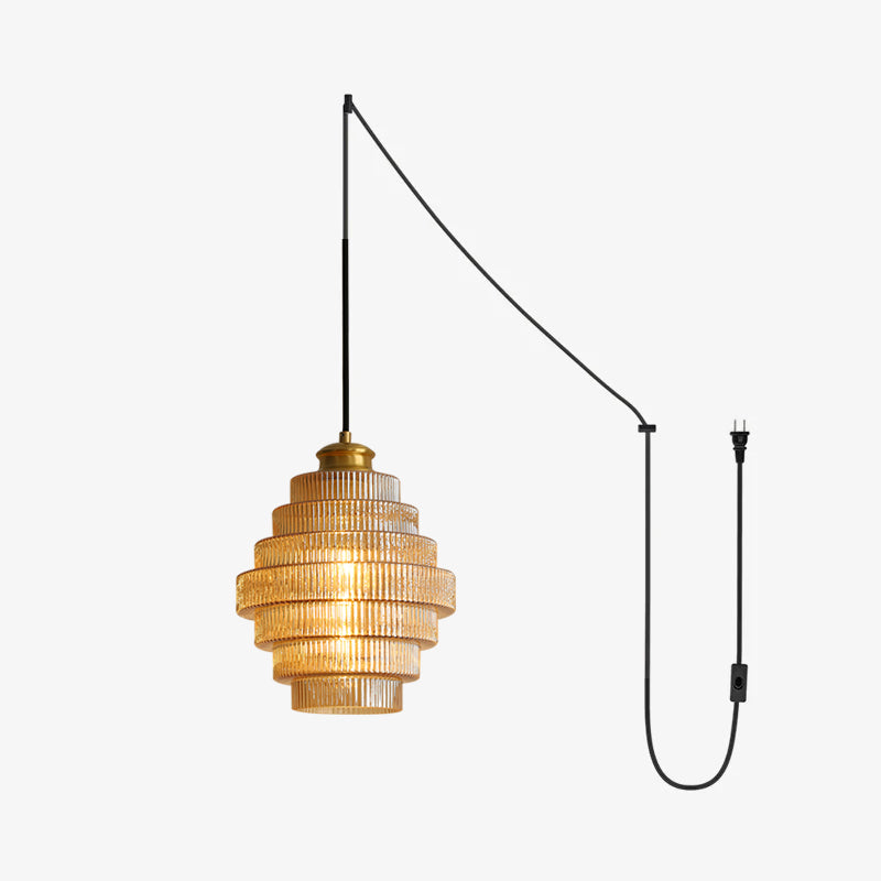 Lampa wisząca ryflowana Velva