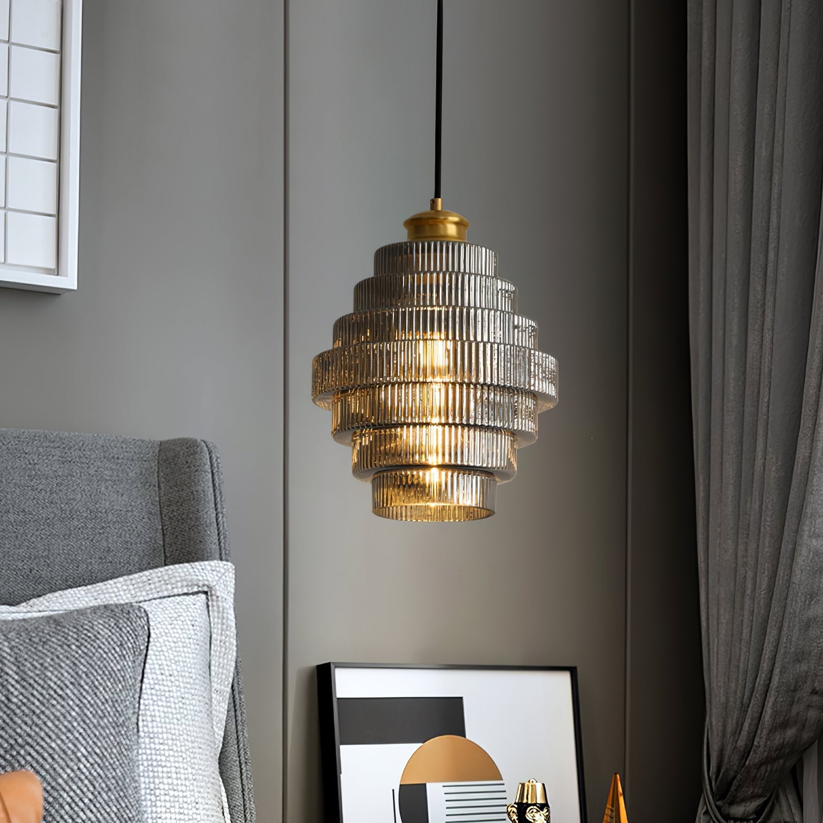 Lampa wisząca ryflowana Velva