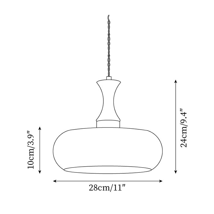 Lampa wisząca tubowa Mikan