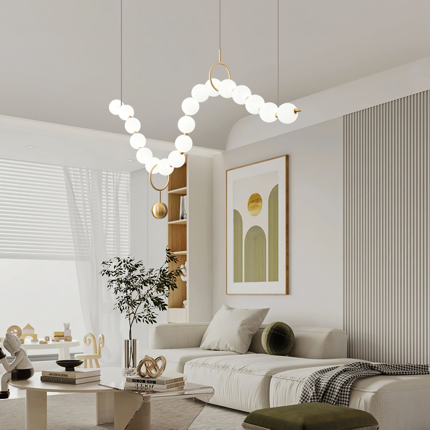 Lampa wisząca kulista Stanaldan