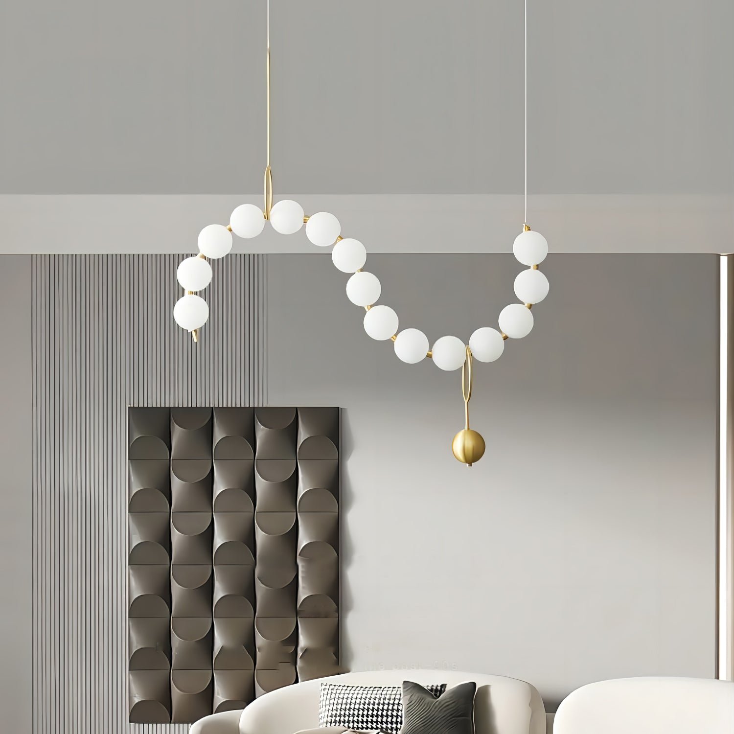Lampa wisząca kulista Stanaldan