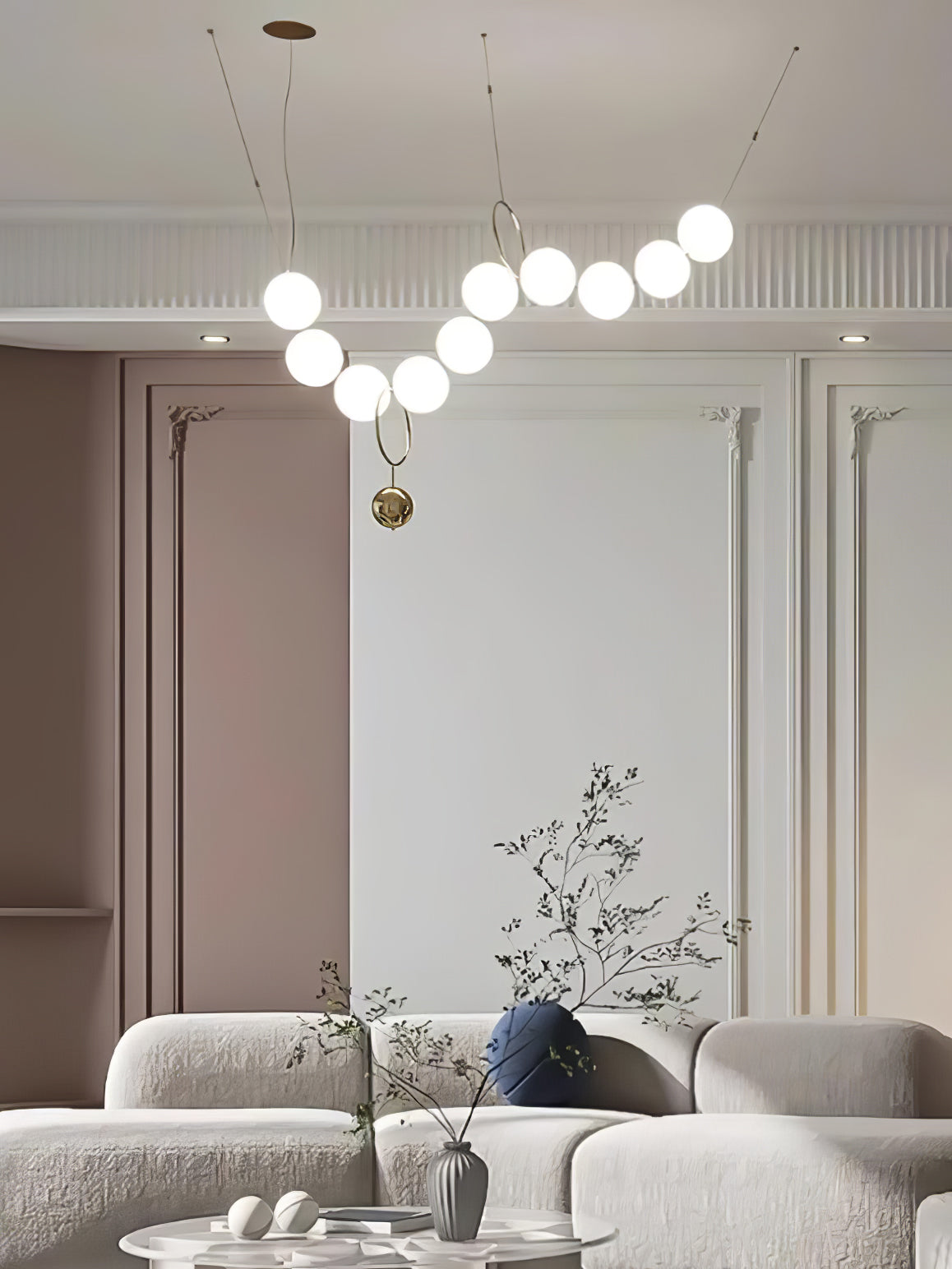 Lampa wisząca kulista Stanaldan