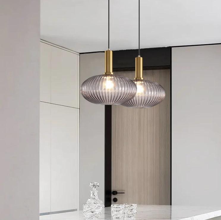 Lampa wisząca ryflowana Elma
