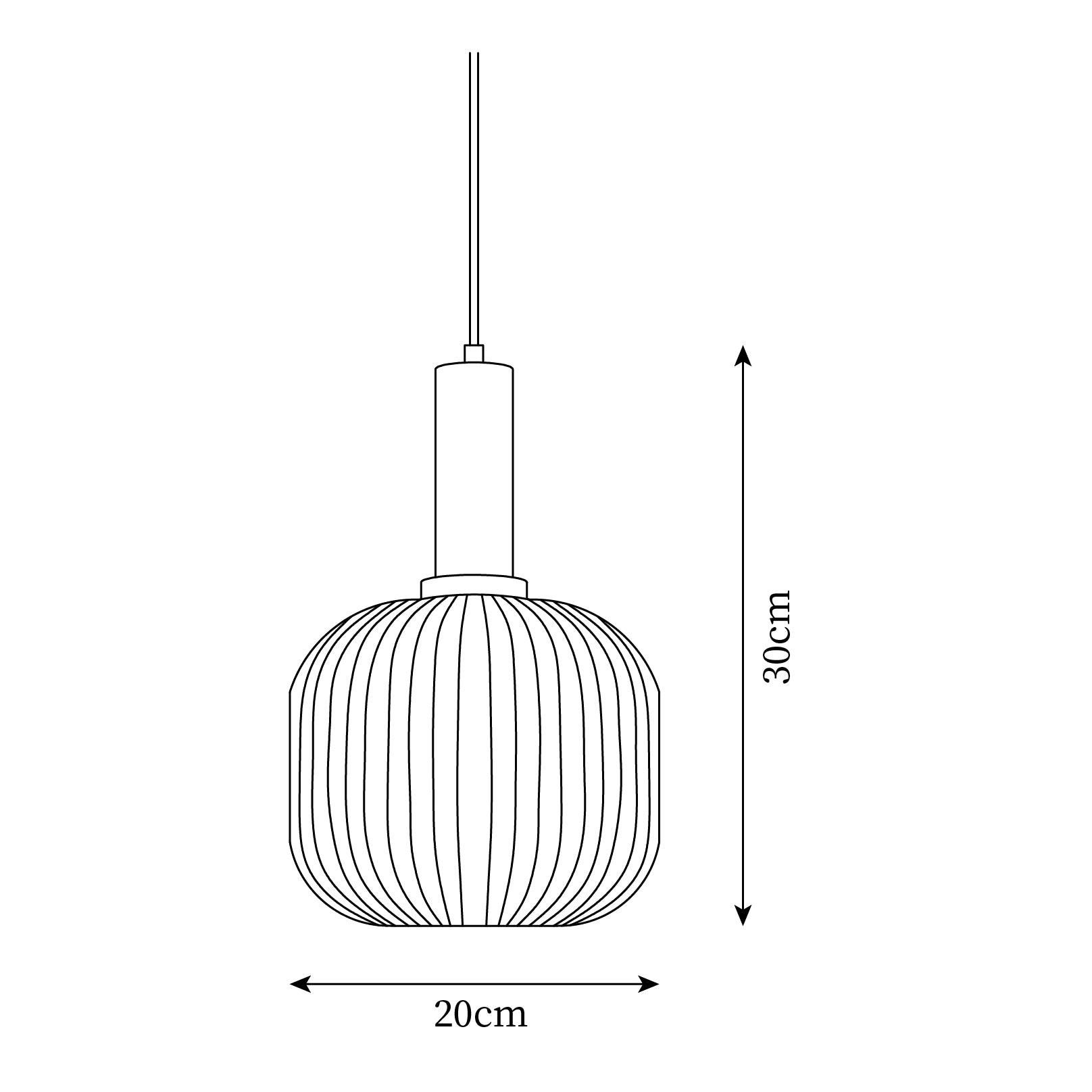 Lampa wisząca ryflowana Elma