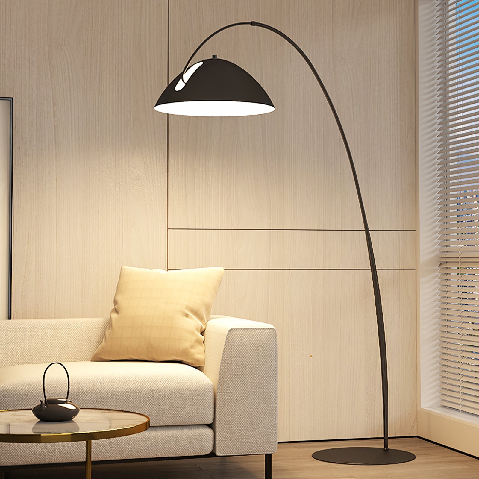 Lampa podłogowa łukowa Stanak