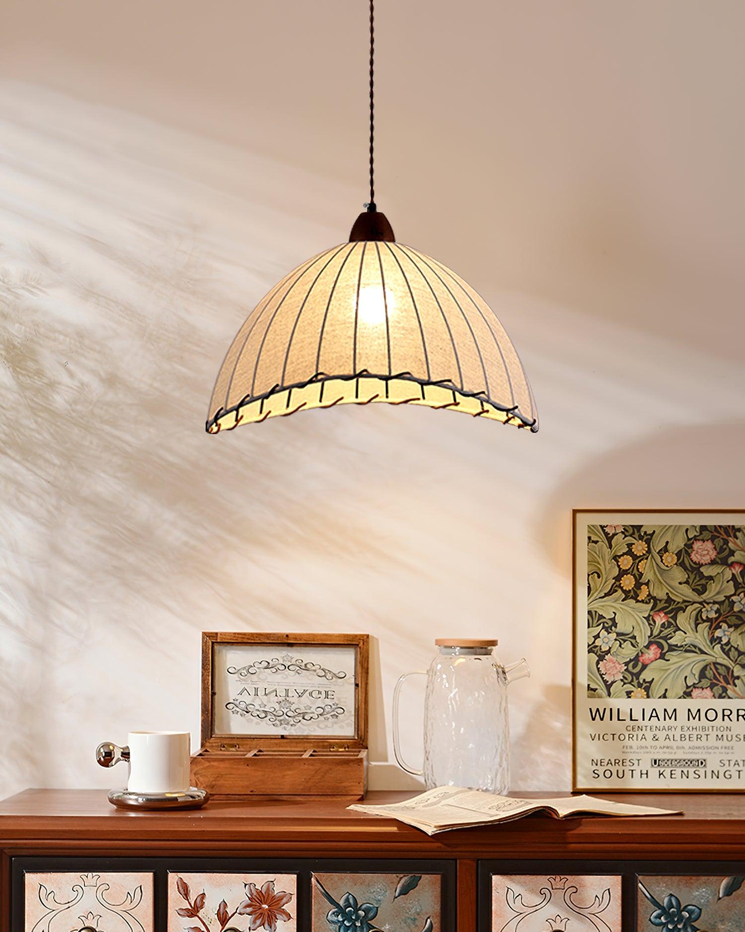 Lampa wisząca ryflowana Emno