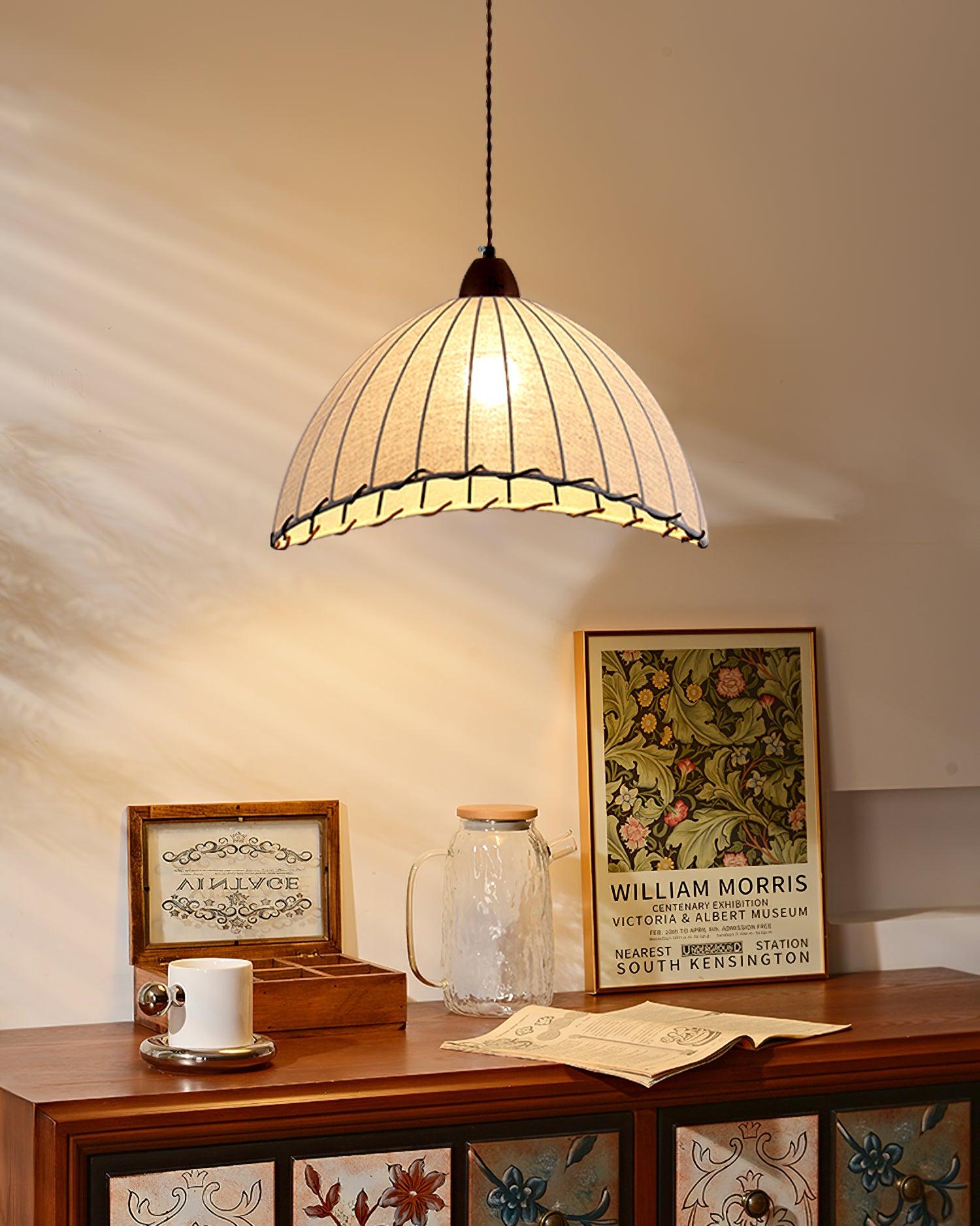 Lampa wisząca ryflowana Emno