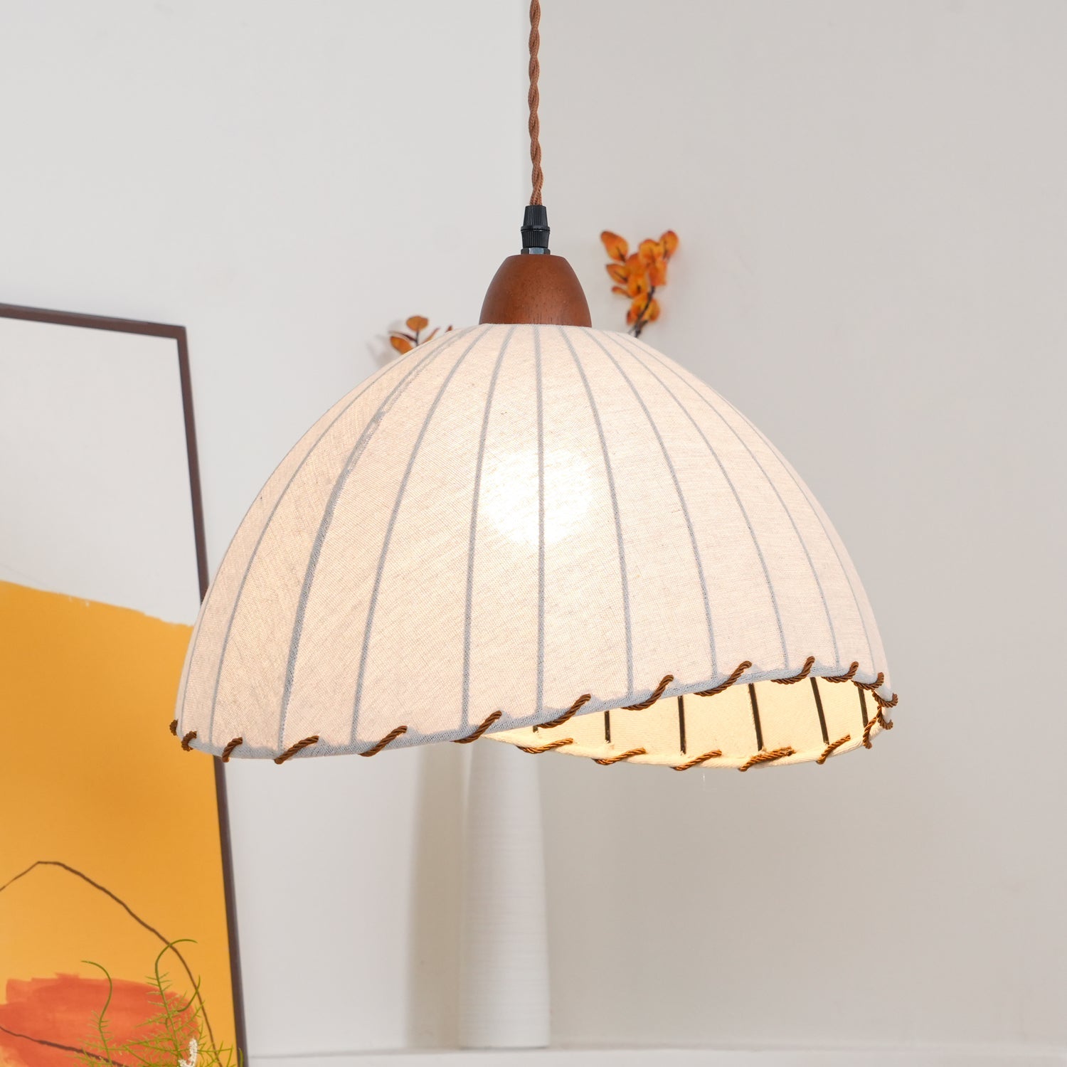 Lampa wisząca ryflowana Emno