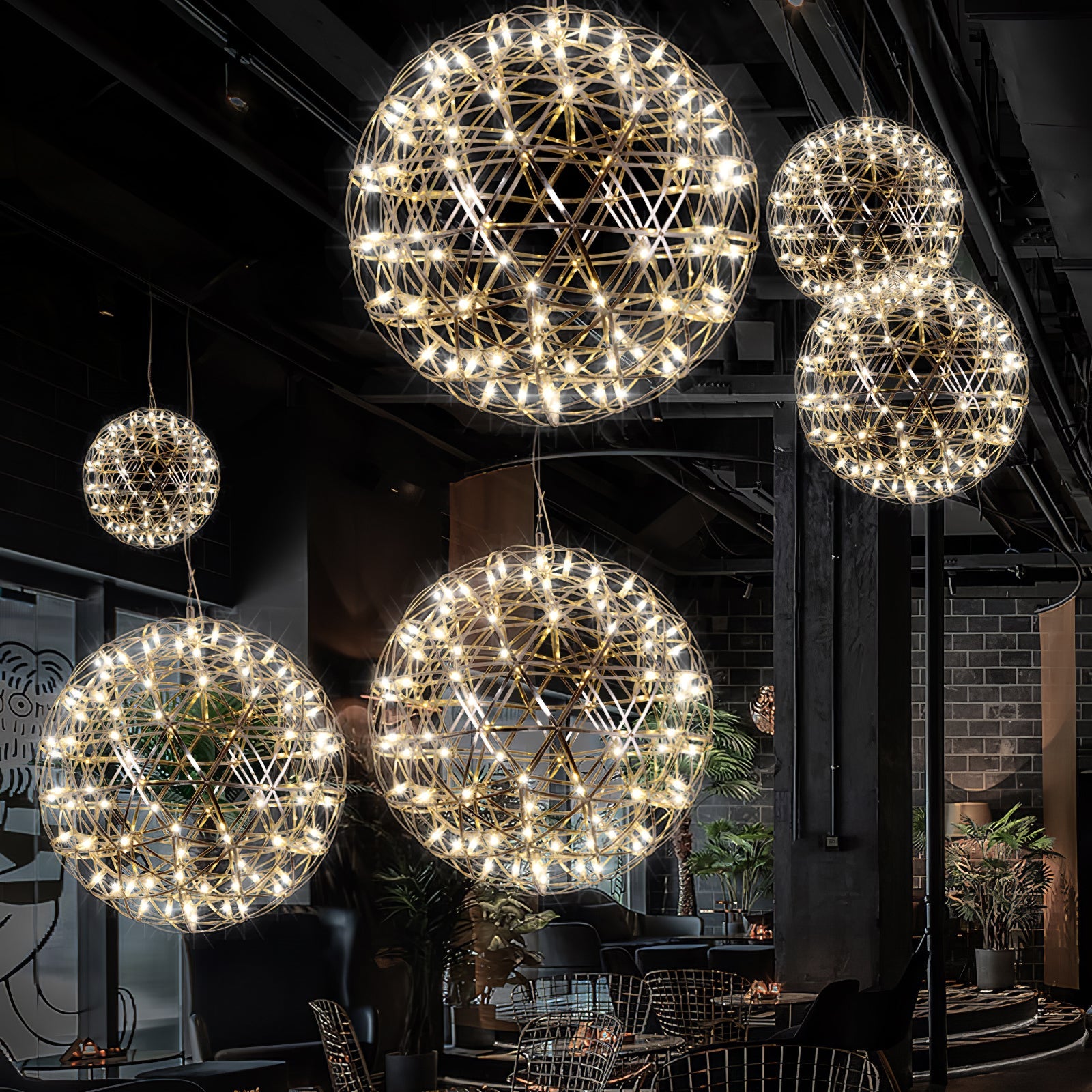 Lampa wisząca kula Hanna
