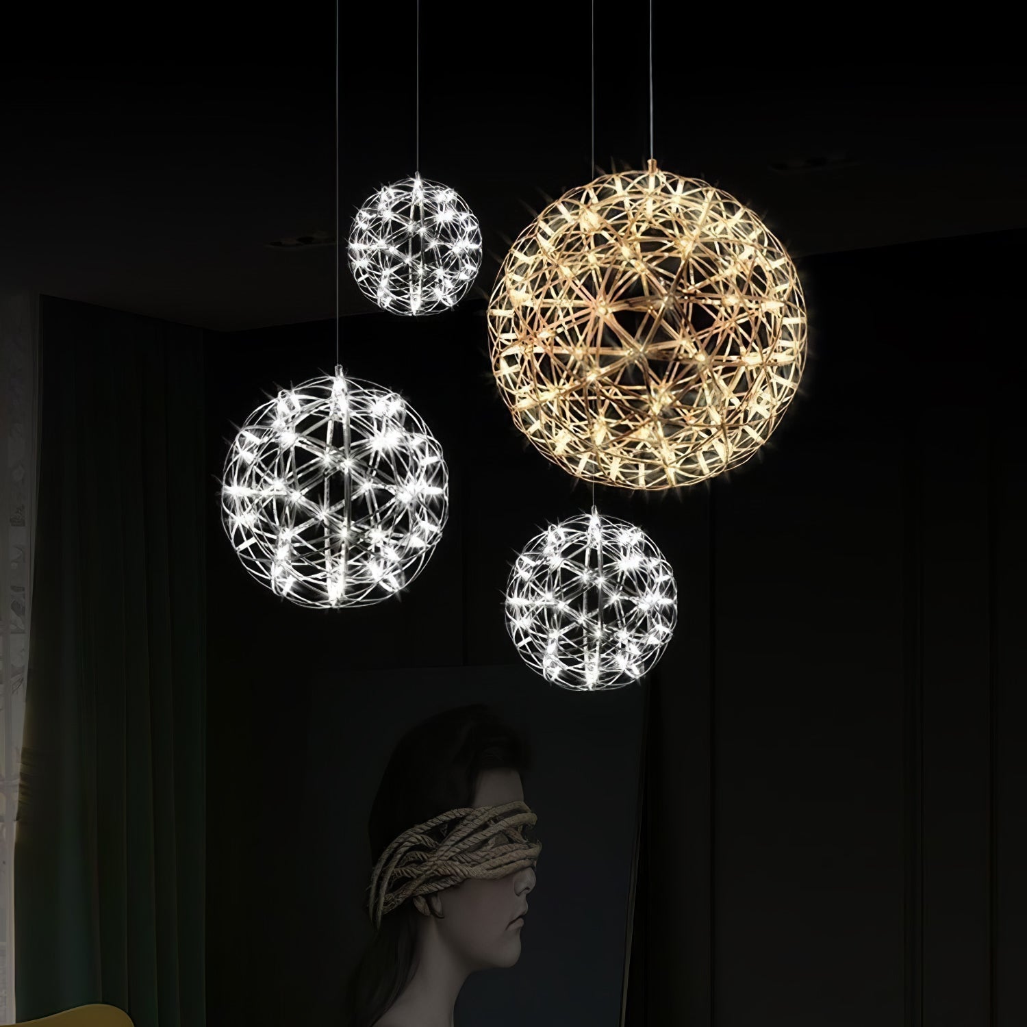 Lampa wisząca kula Hanna