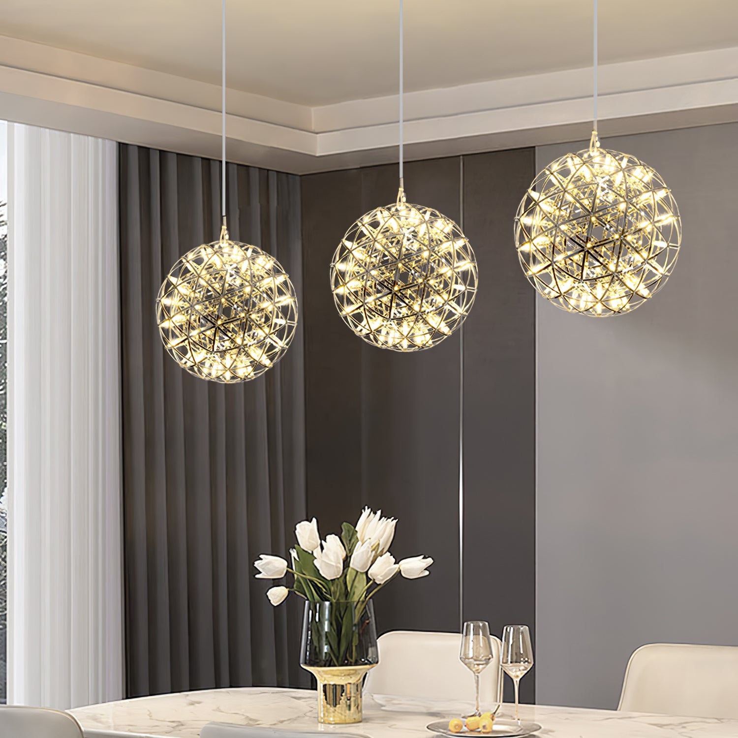 Lampa wisząca kula Hanna