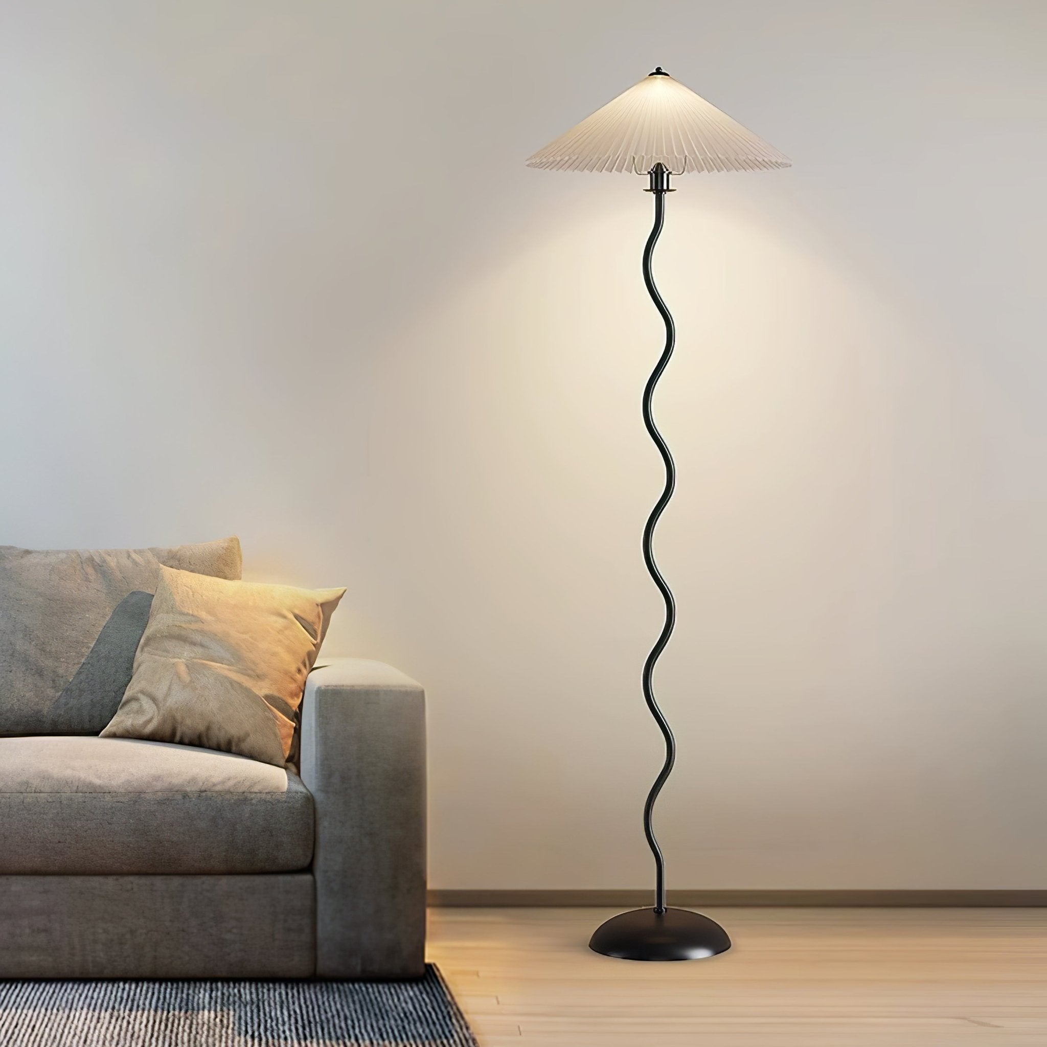 Lampa podłogowa falista Zelko