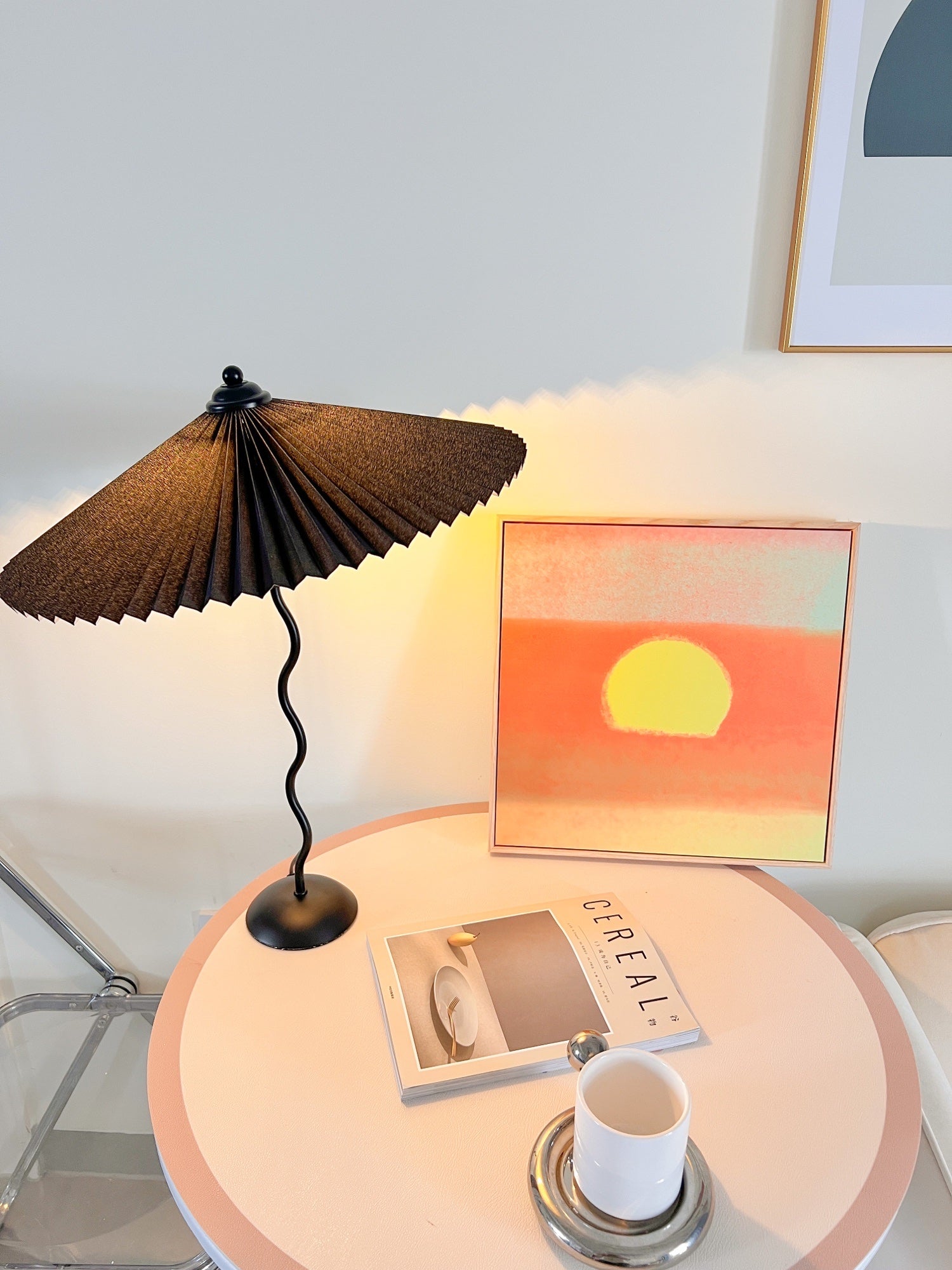 Lampa stołowa falista Rokow