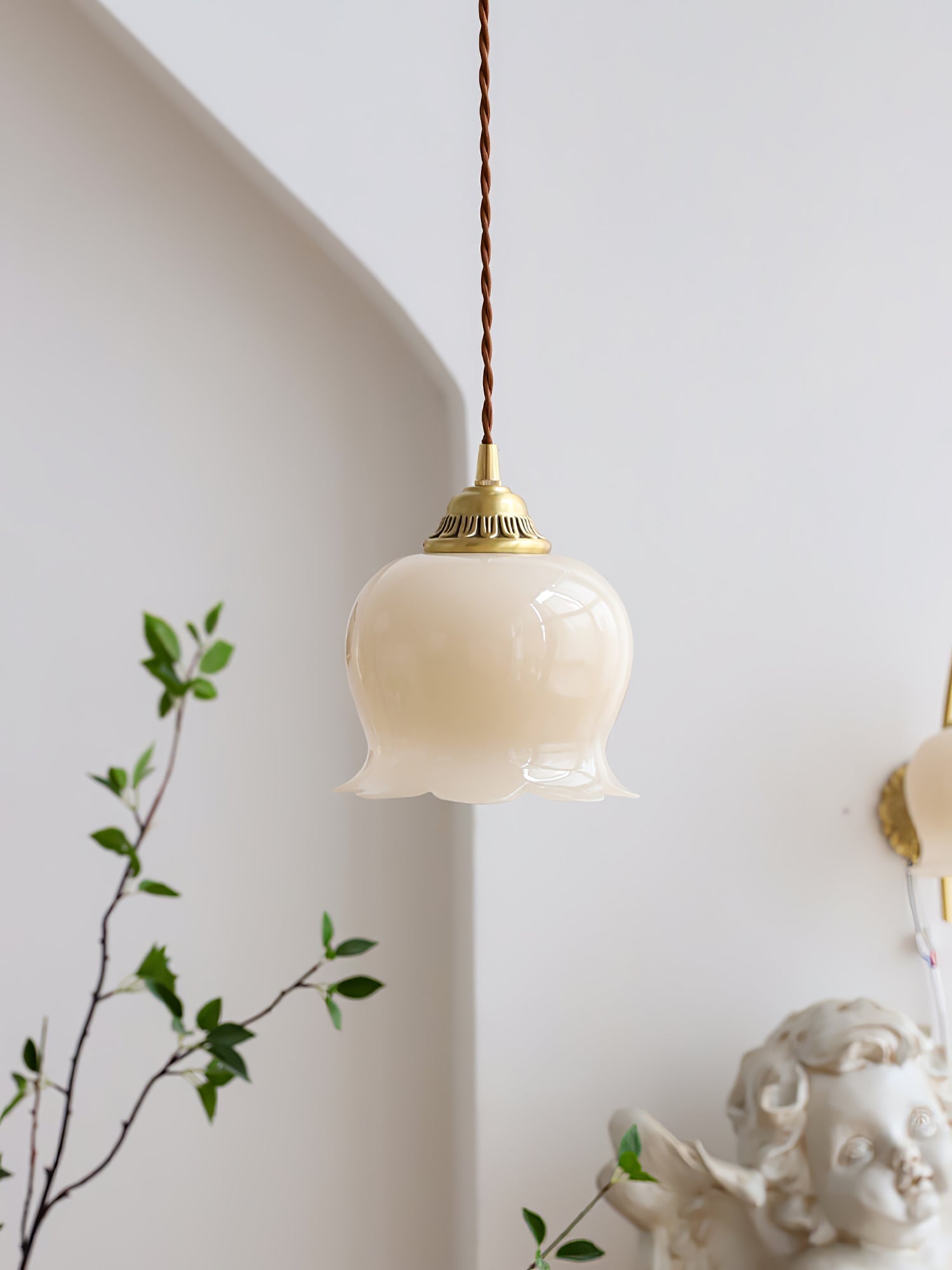 Lampa wisząca kwiatowa Anow