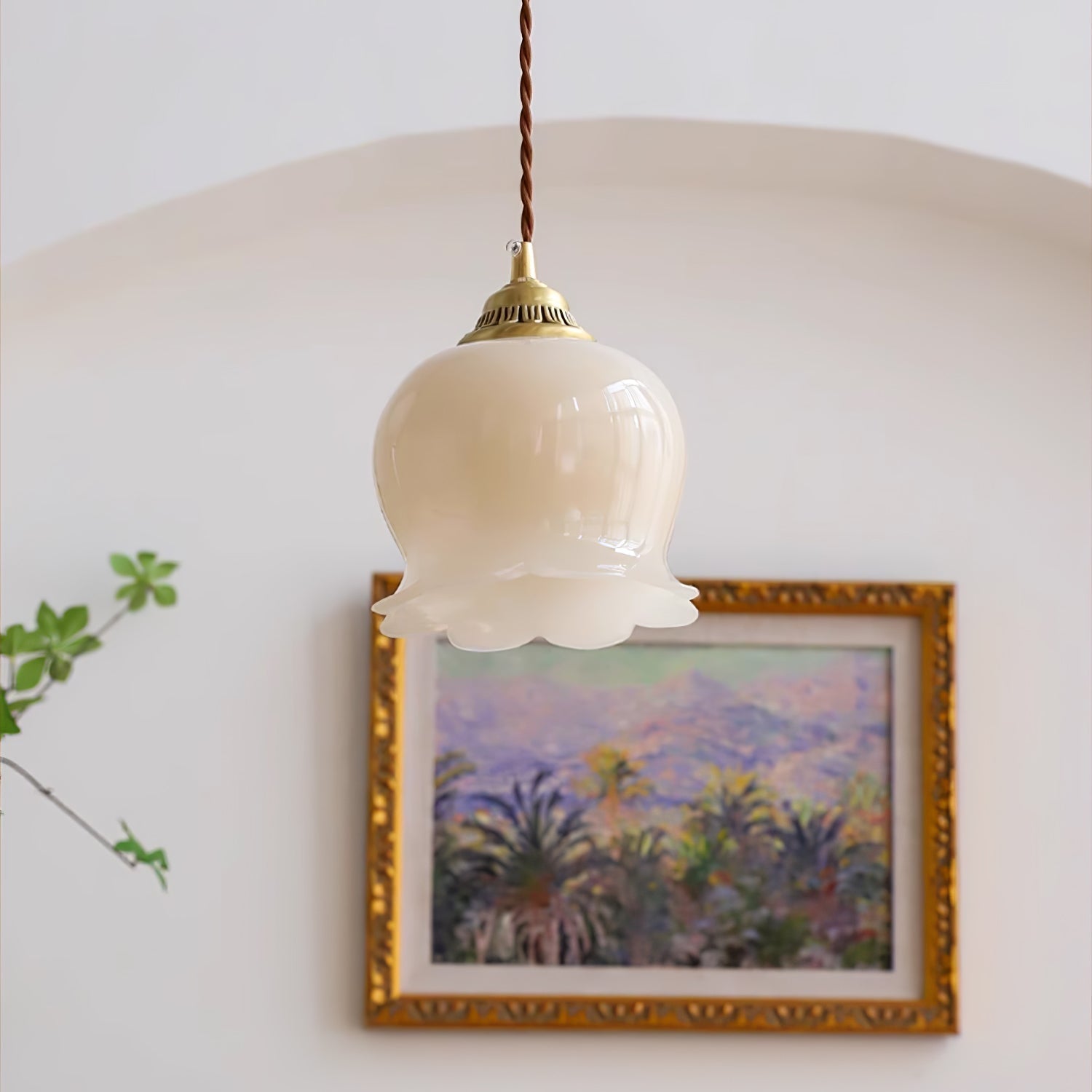Lampa wisząca kwiatowa Anow