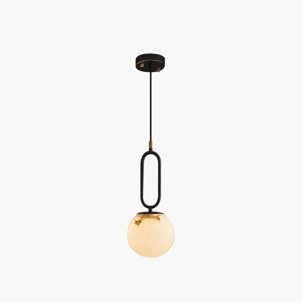 Lampa wisząca Lacose z alabastru