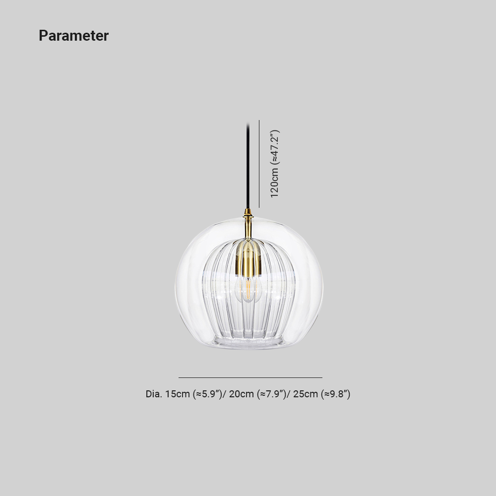 Lampa wisząca kula Darska