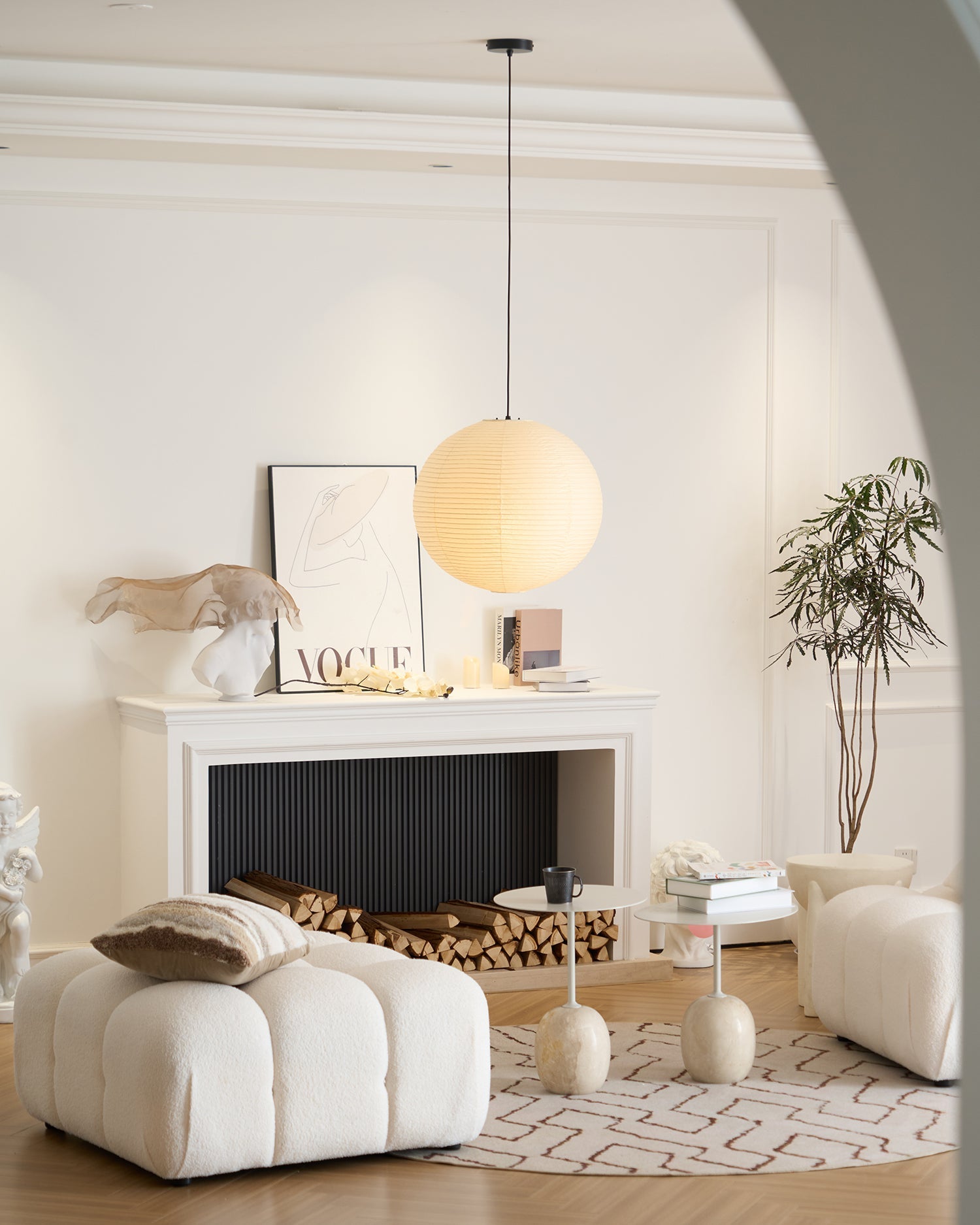 Lampa wisząca kulista Lenme