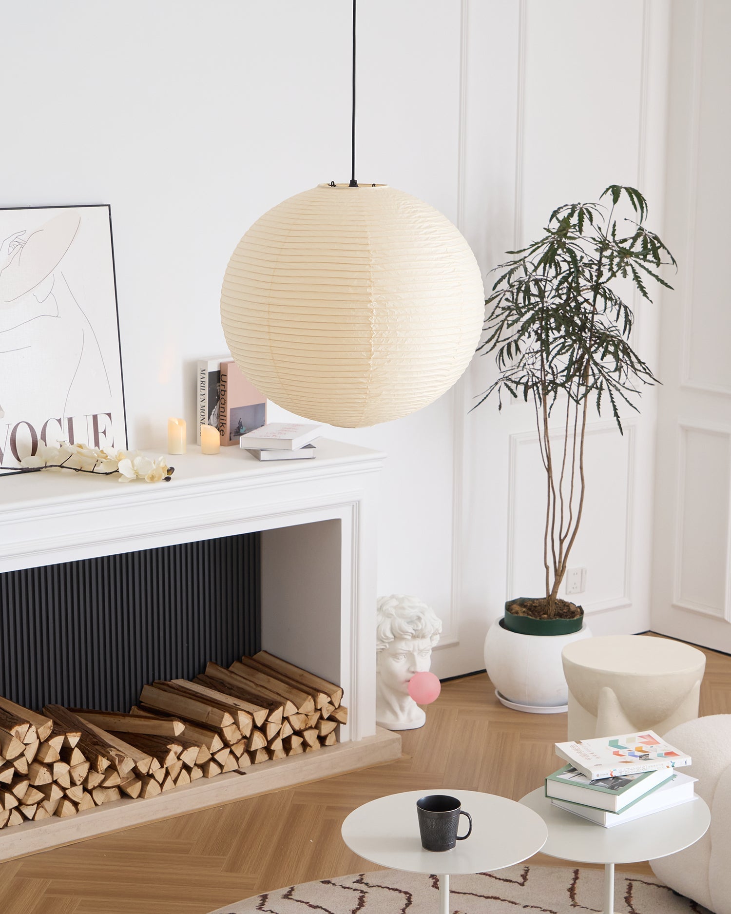 Lampa wisząca kulista Lenme