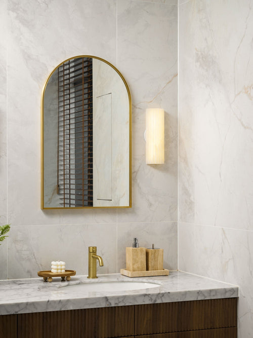 Kinkiet z trawertynu Sellon