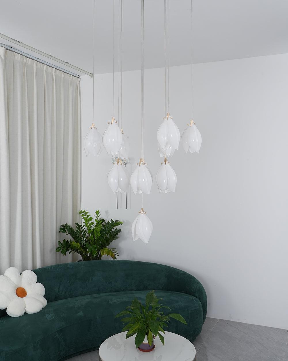 Lampa wisząca kwiatowa Jarel