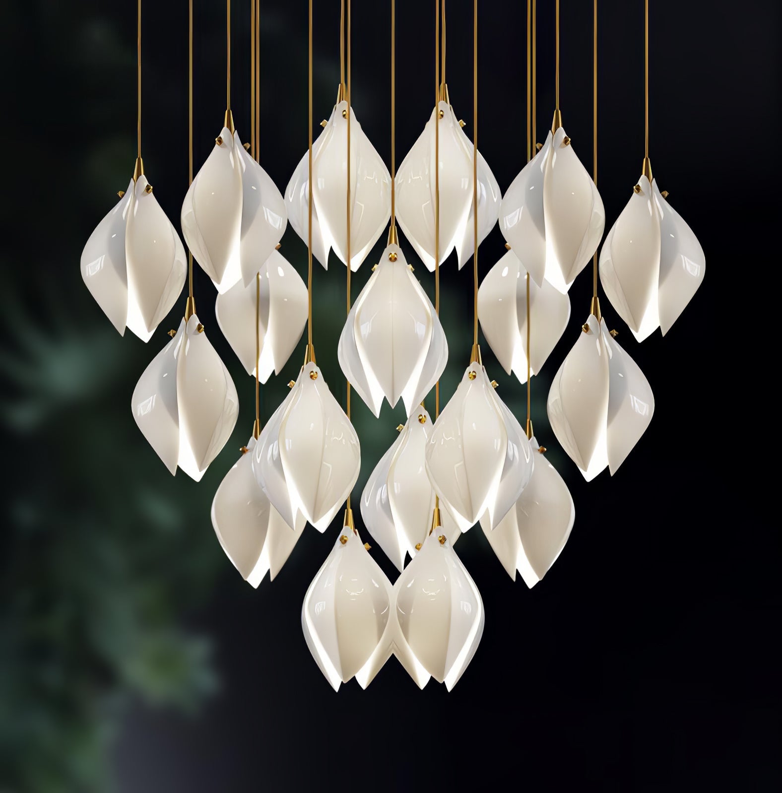 Lampa wisząca kwiatowa Jarel