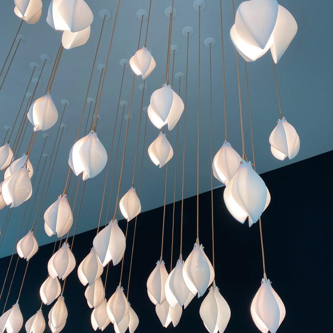 Lampa wisząca kwiatowa Jarel