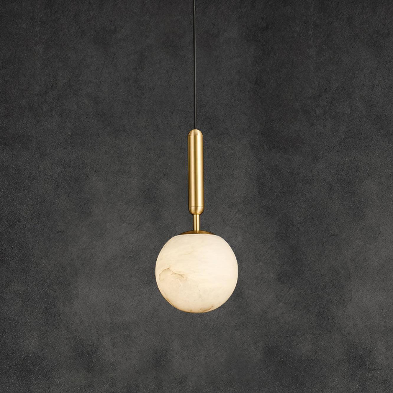 Lampa wisząca Mecora z alabastru