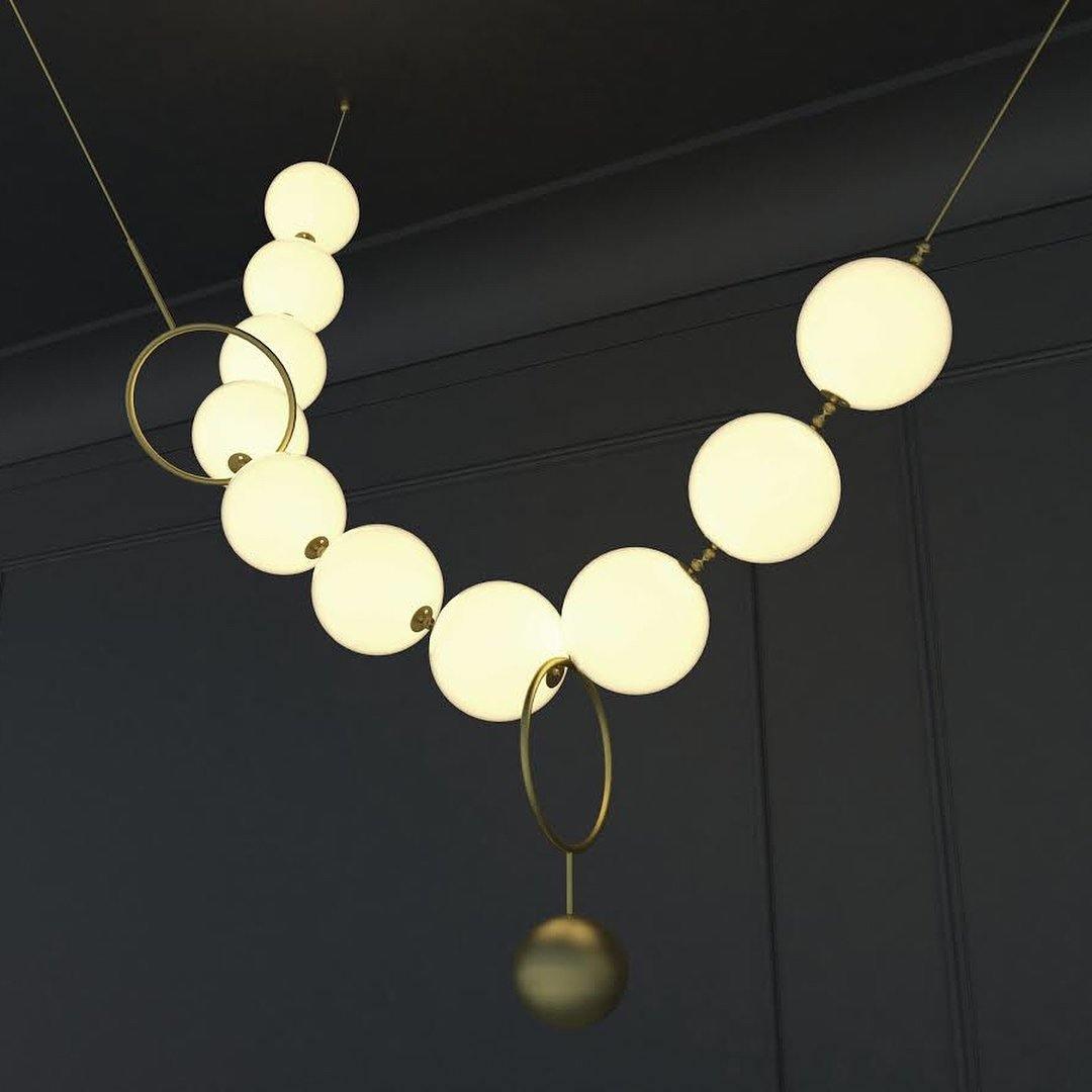 Lampa wisząca kulista Stanaldan