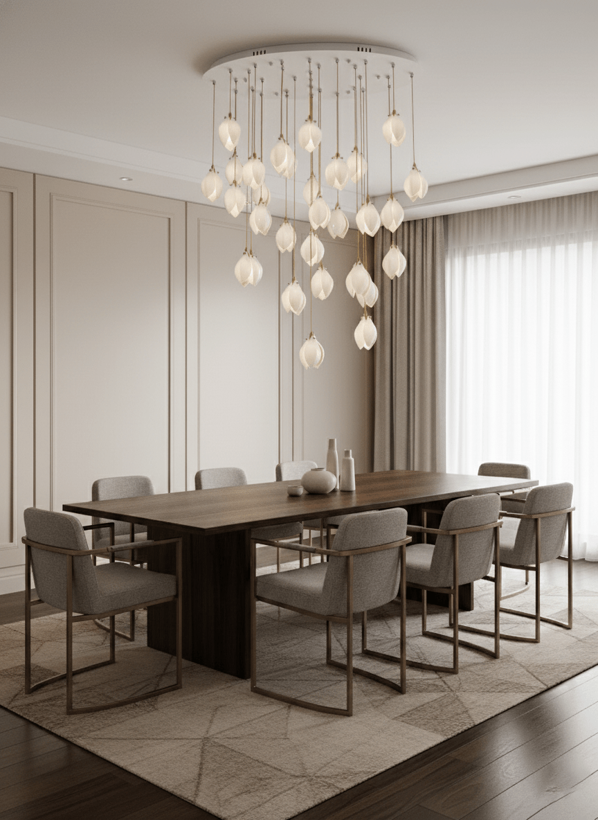 Lampa wisząca kwiatowa Jarel
